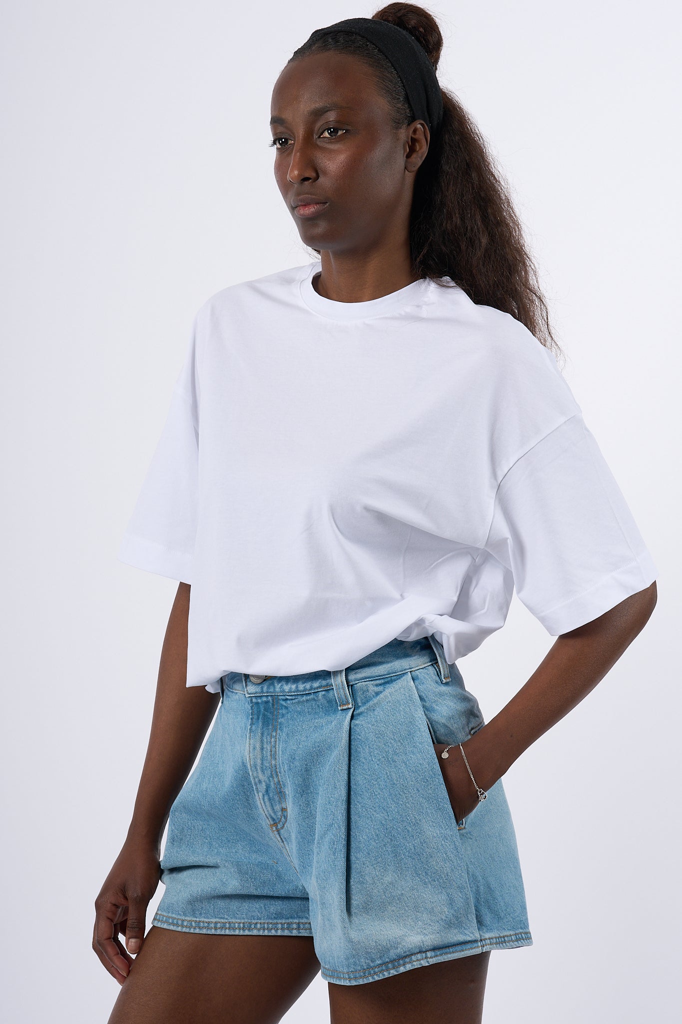 Alpha T-Shirt Over Bianco Donna-1