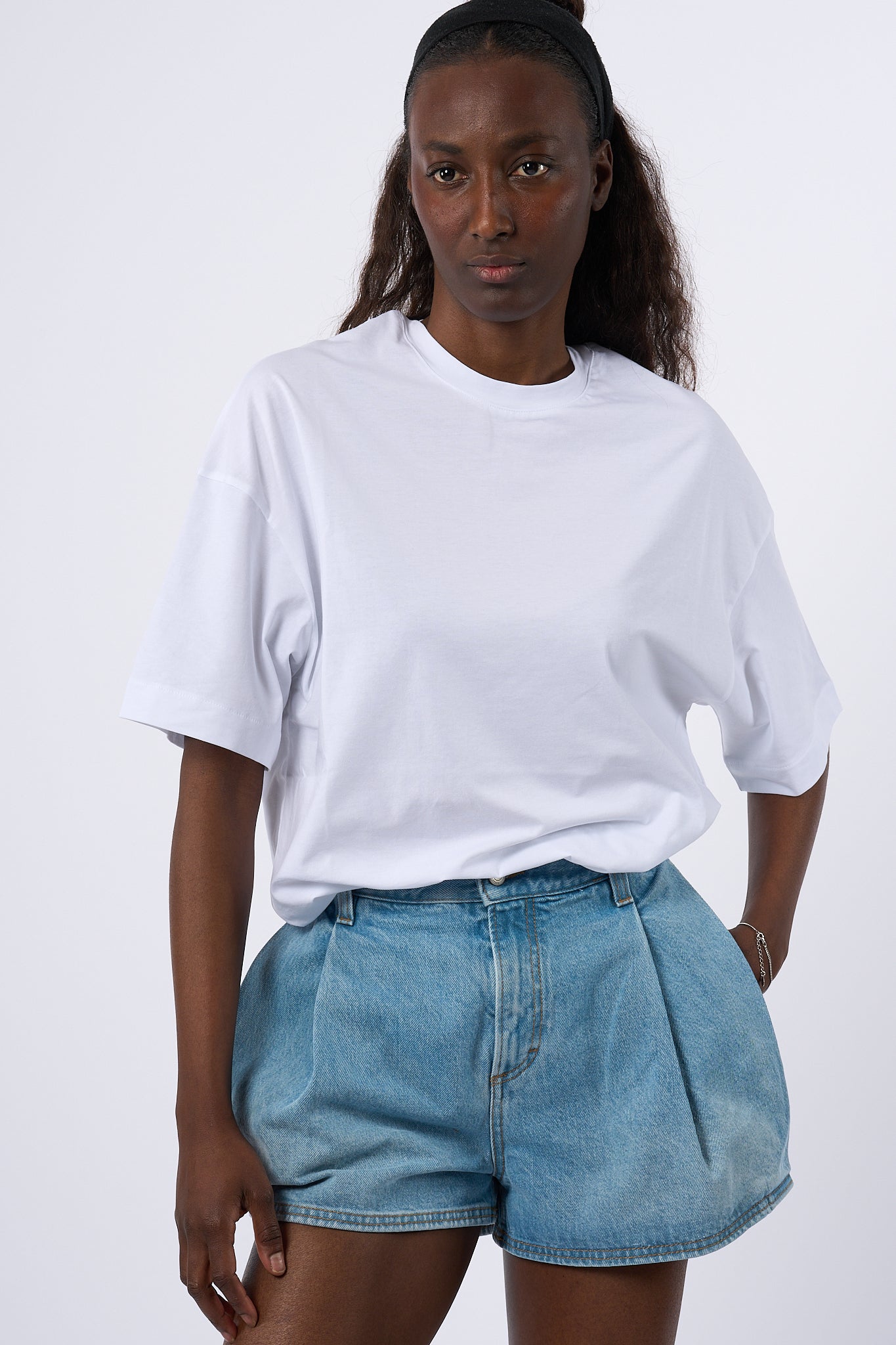 Alpha T-Shirt Over Bianco Donna-4