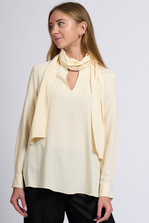 Slowear Camicia Angel Sciarpina Latte Donna