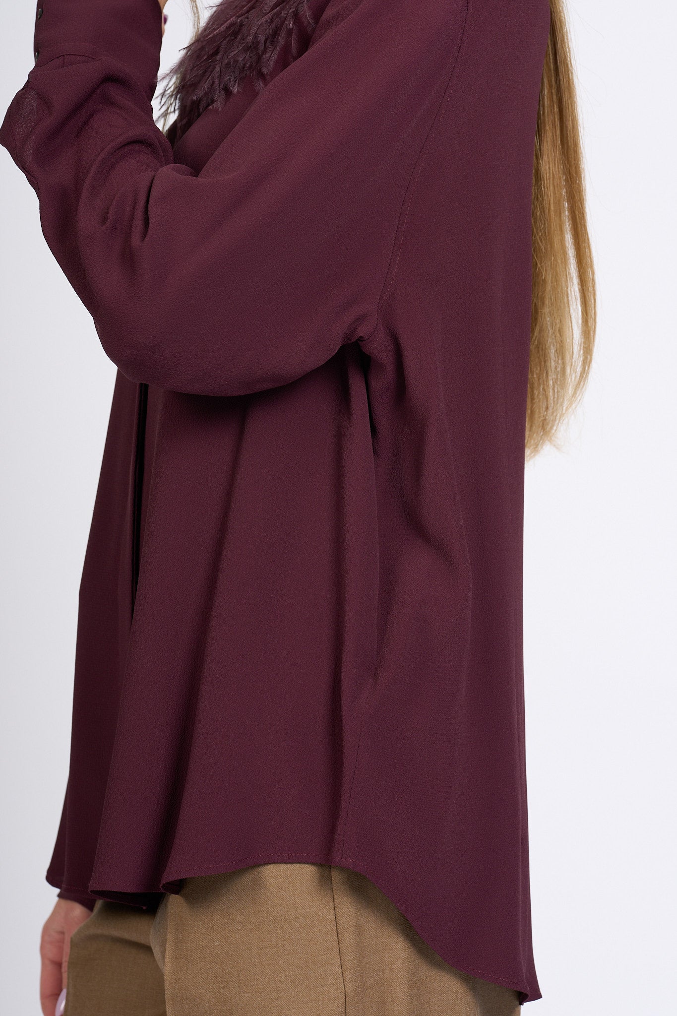Slowear Camicia Olivia Bordeaux Donna-7