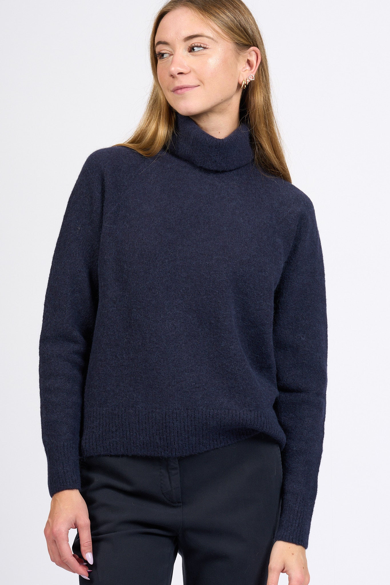 Slowear Dolcevita Alpaca Blu Donna-3
