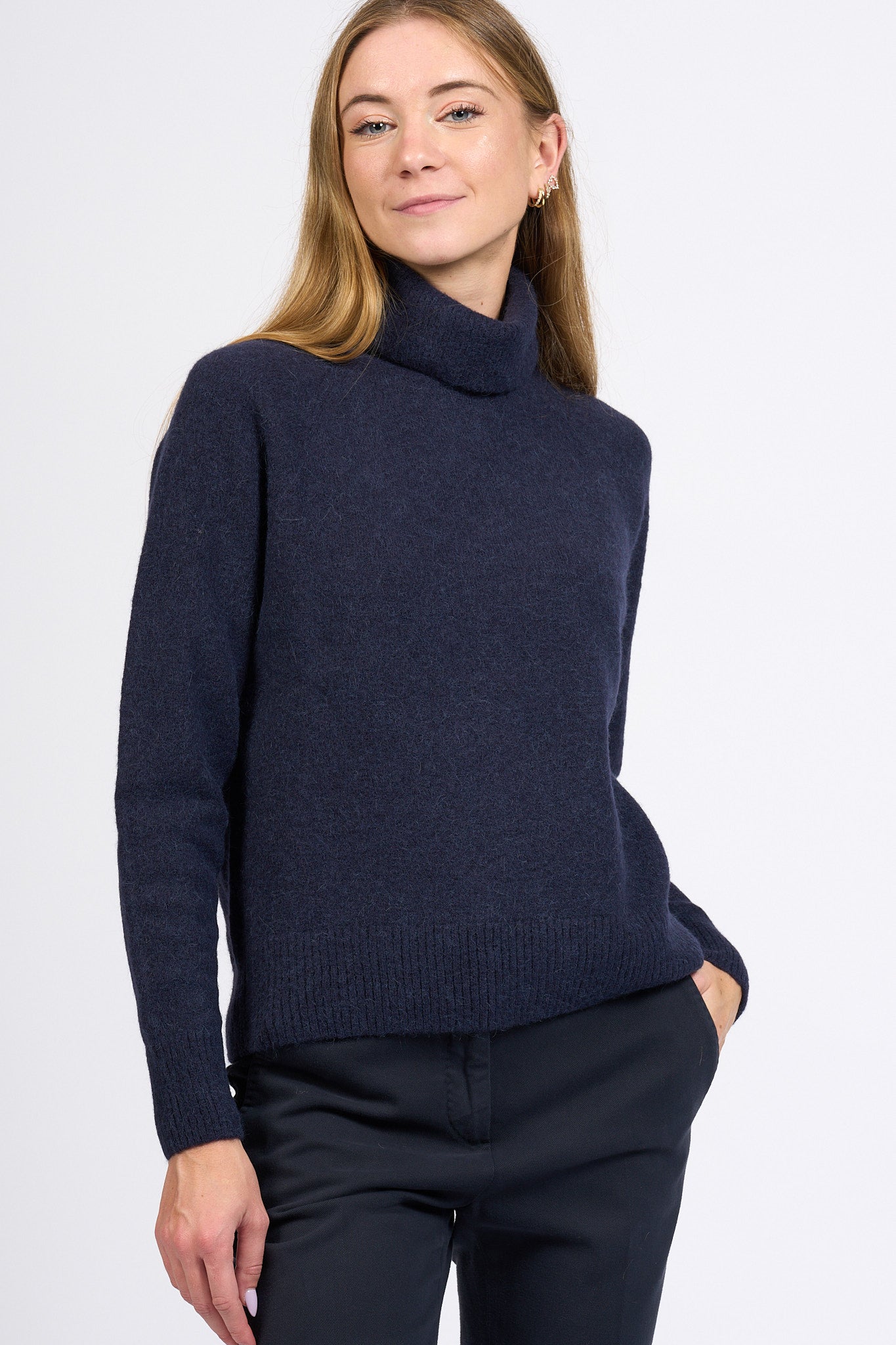 Slowear Dolcevita Alpaca Blu Donna-4