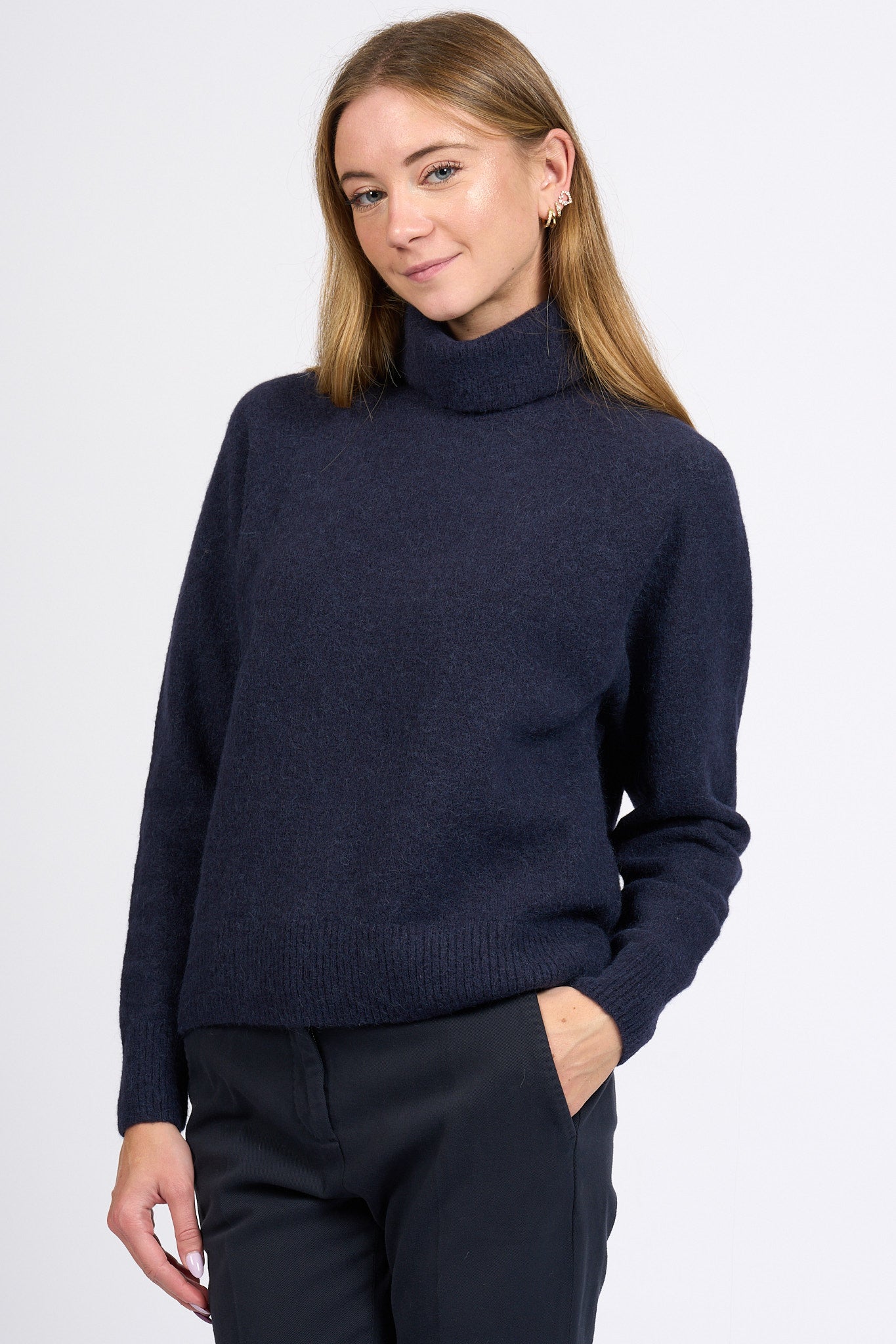 Slowear Dolcevita Alpaca Blu Donna-5
