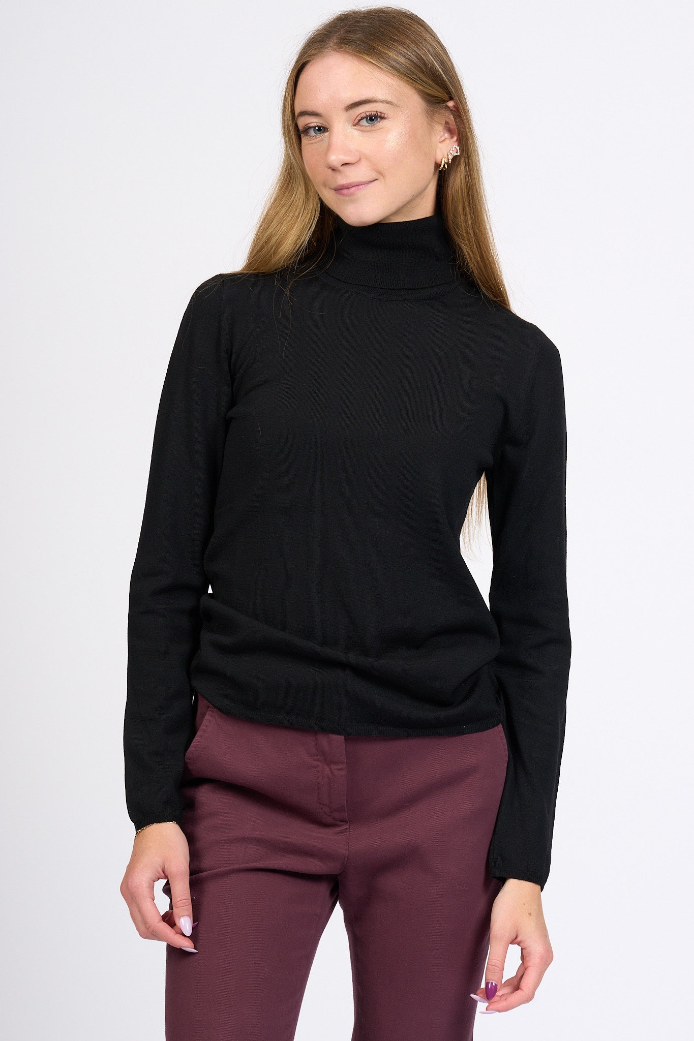 Slowear Dolcevita Flexwool Nero Donna-3