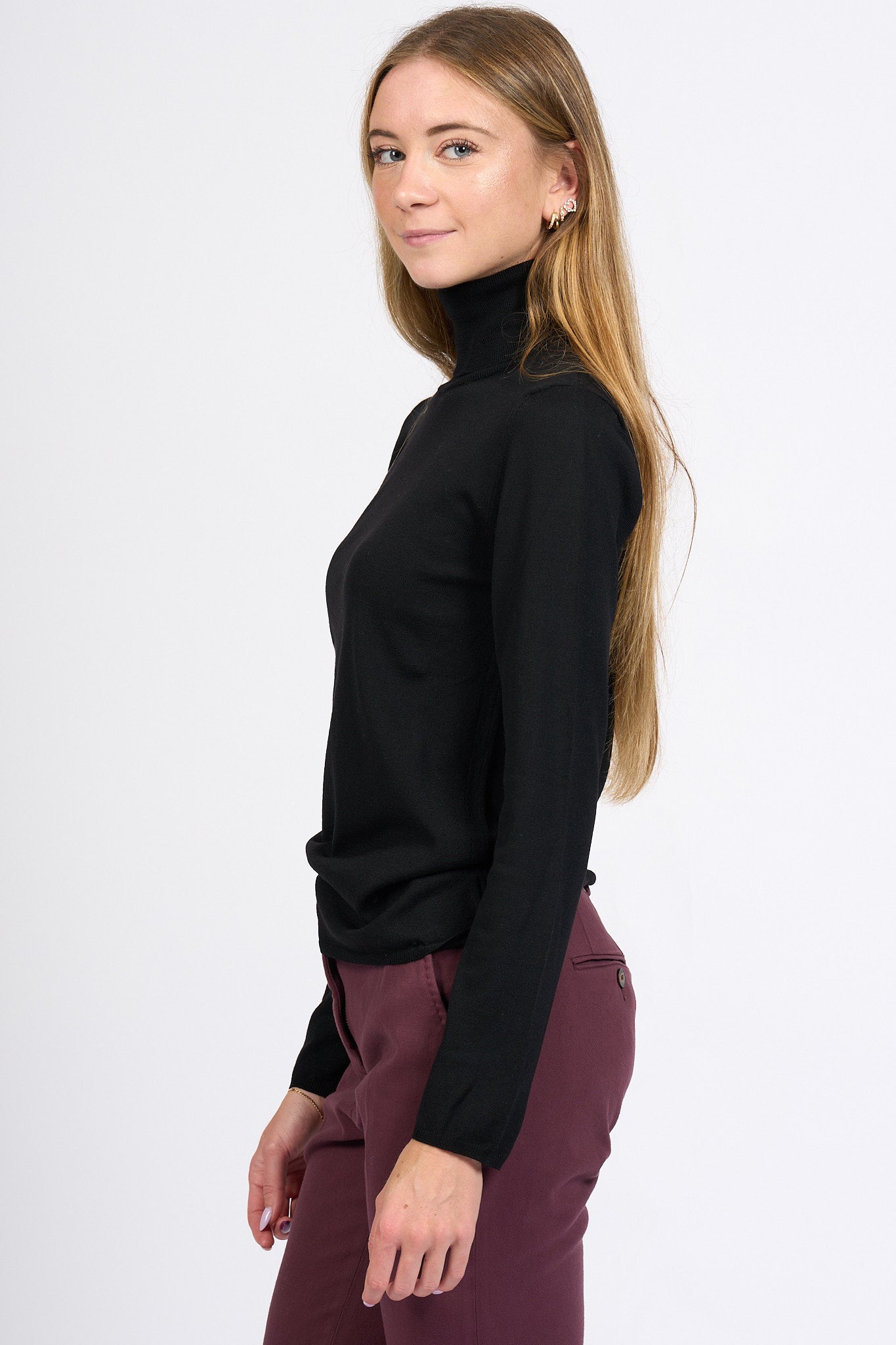 Slowear Dolcevita Flexwool Nero Donna-4