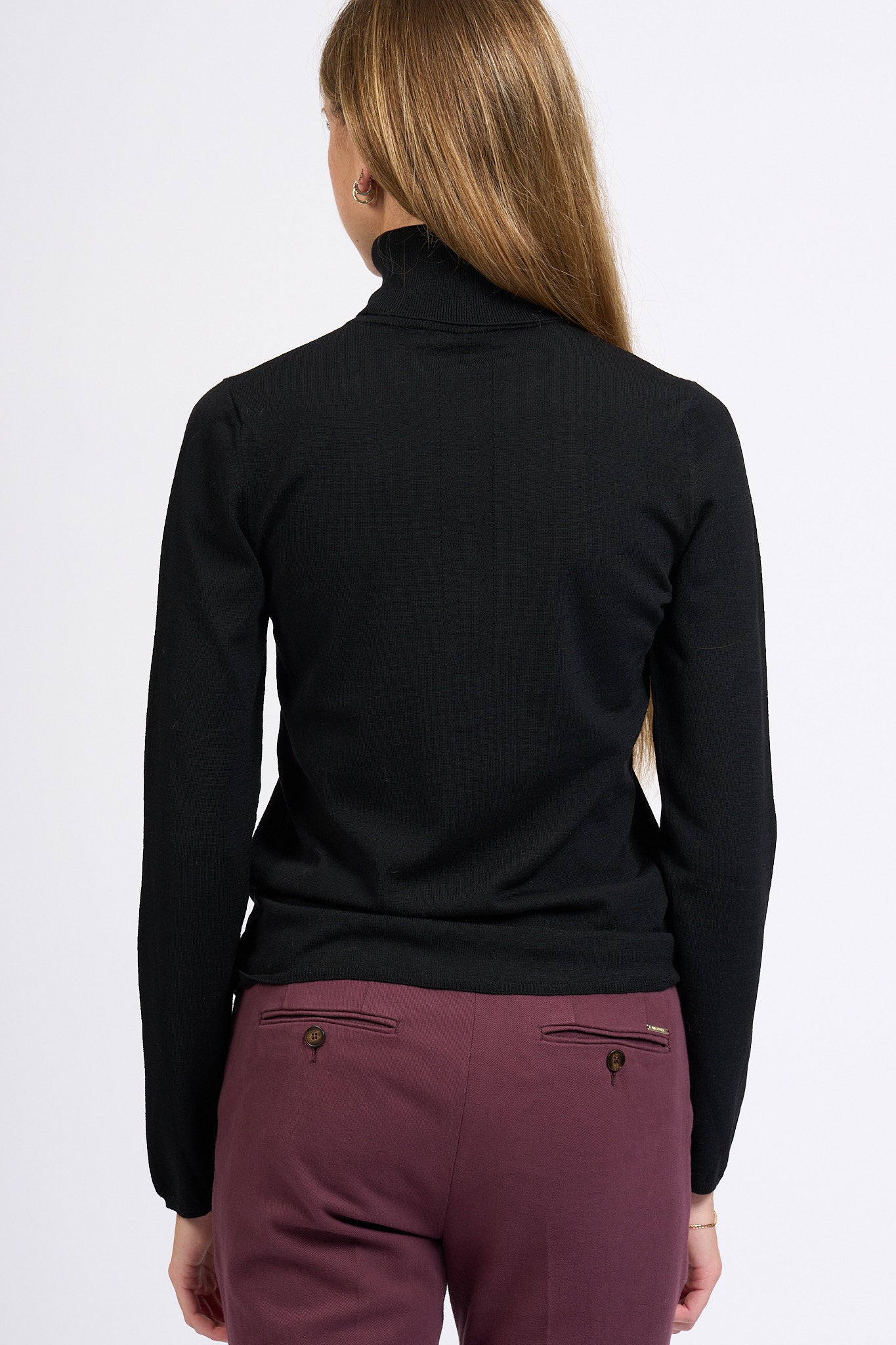 Slowear Dolcevita Flexwool Nero Donna-5