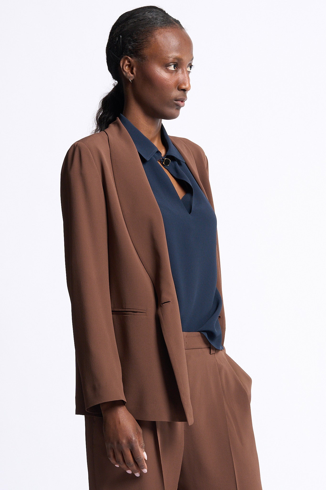 Slowear Giacca in Crepe Havana Donna-5