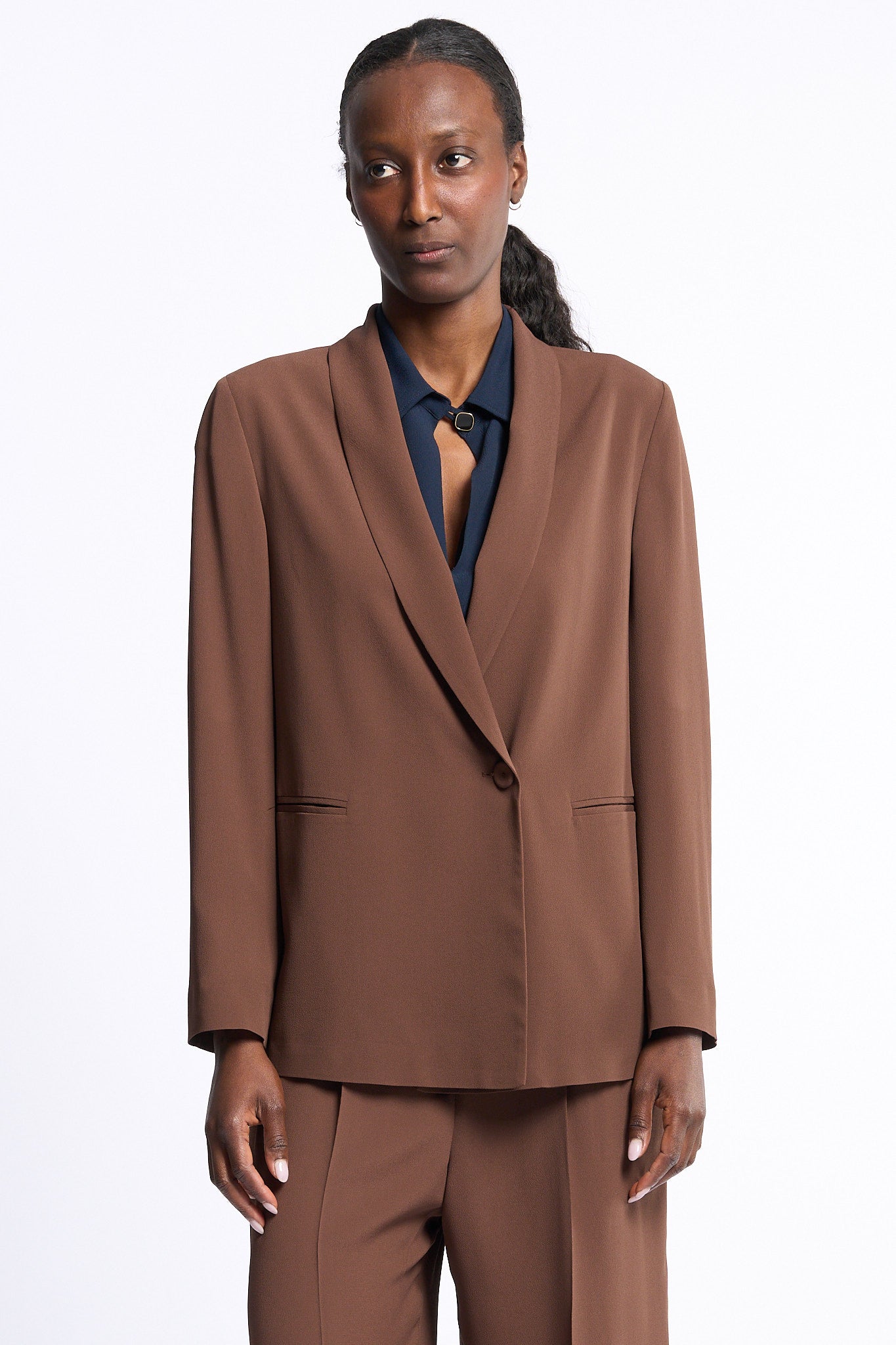 Slowear Giacca in Crepe Havana Donna-1