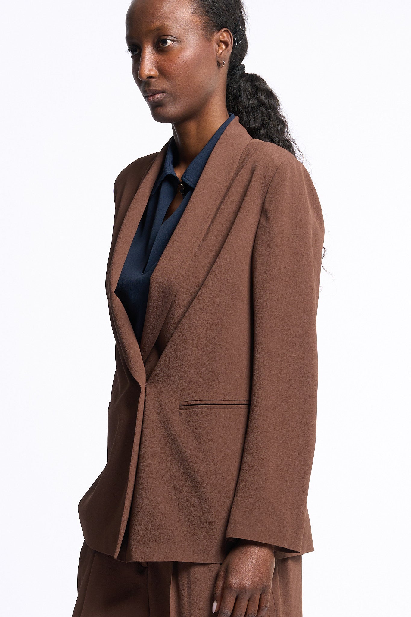 Slowear Giacca in Crepe Havana Donna-3