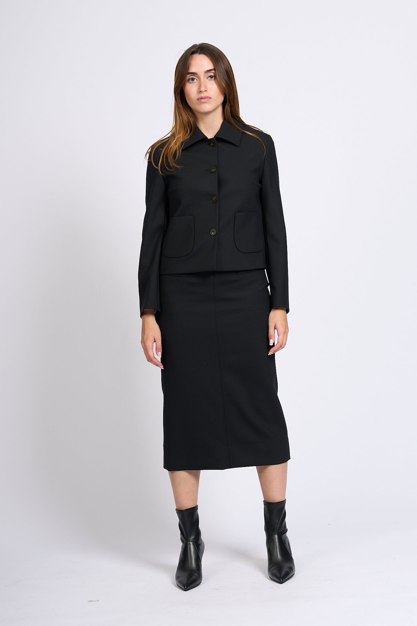 Slowear Aurora Skirt Pockets Black Women-2