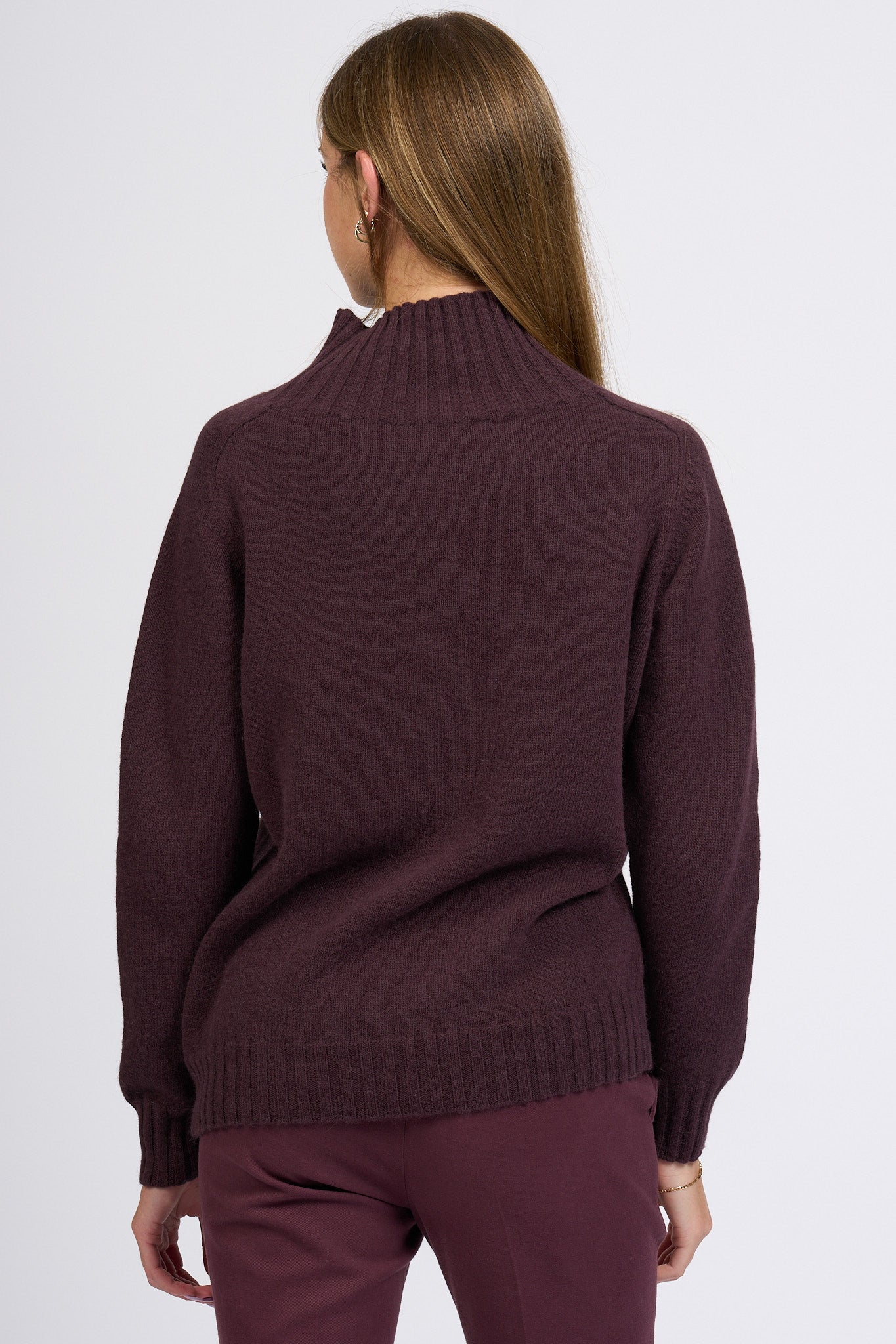 Slowear Lupetto Lana/angora Bordeaux Donna-3