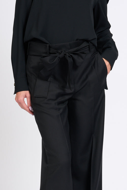 Slowear Pantalone Daisy Fiocco Nero Donna-2