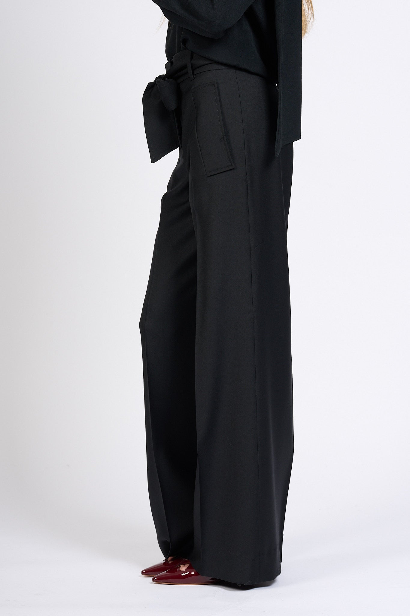 Slowear Pantalone Daisy Fiocco Nero Donna-7