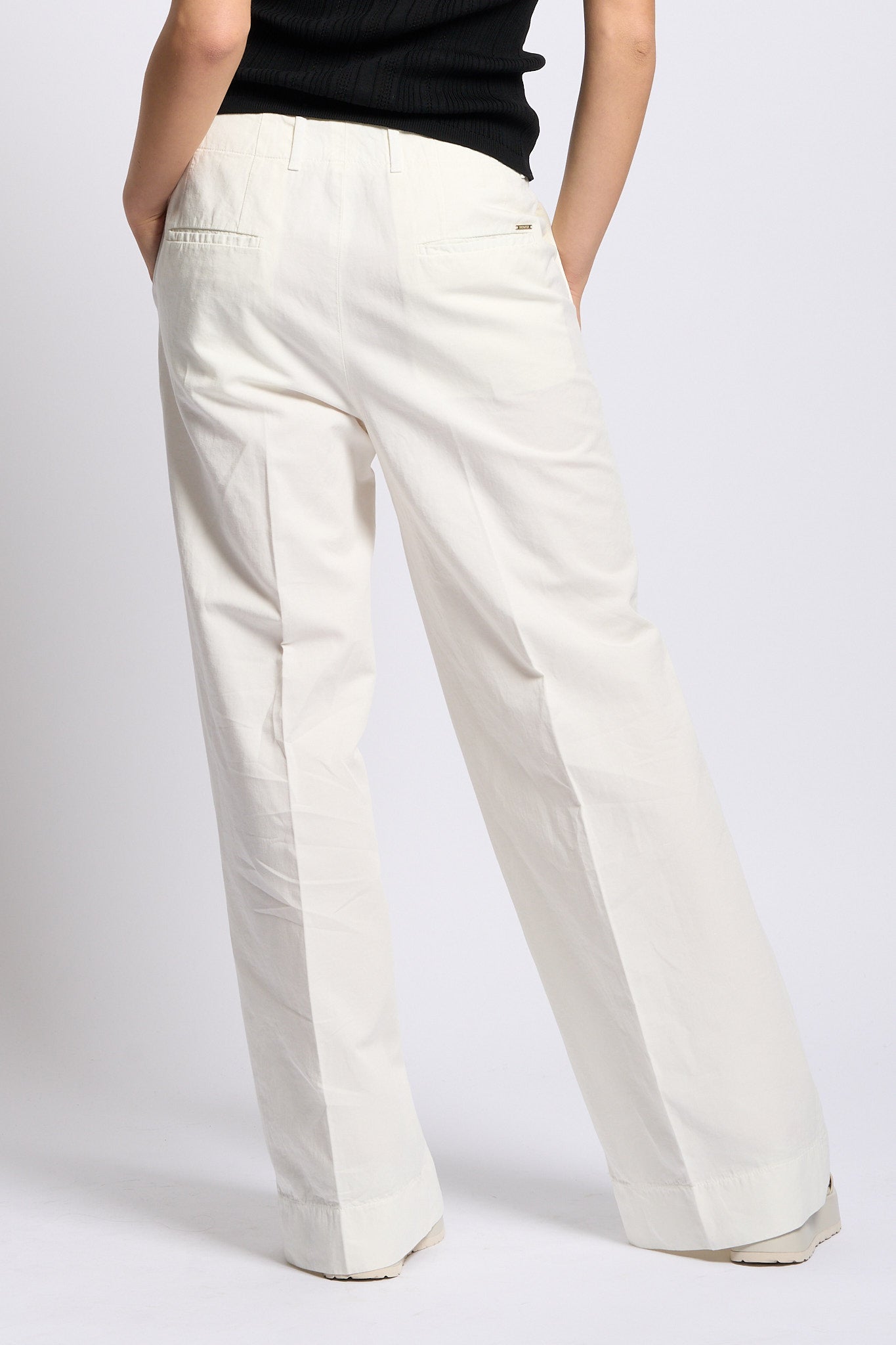 Slowear Pantalone ILYA Lino Bianco Donna-6