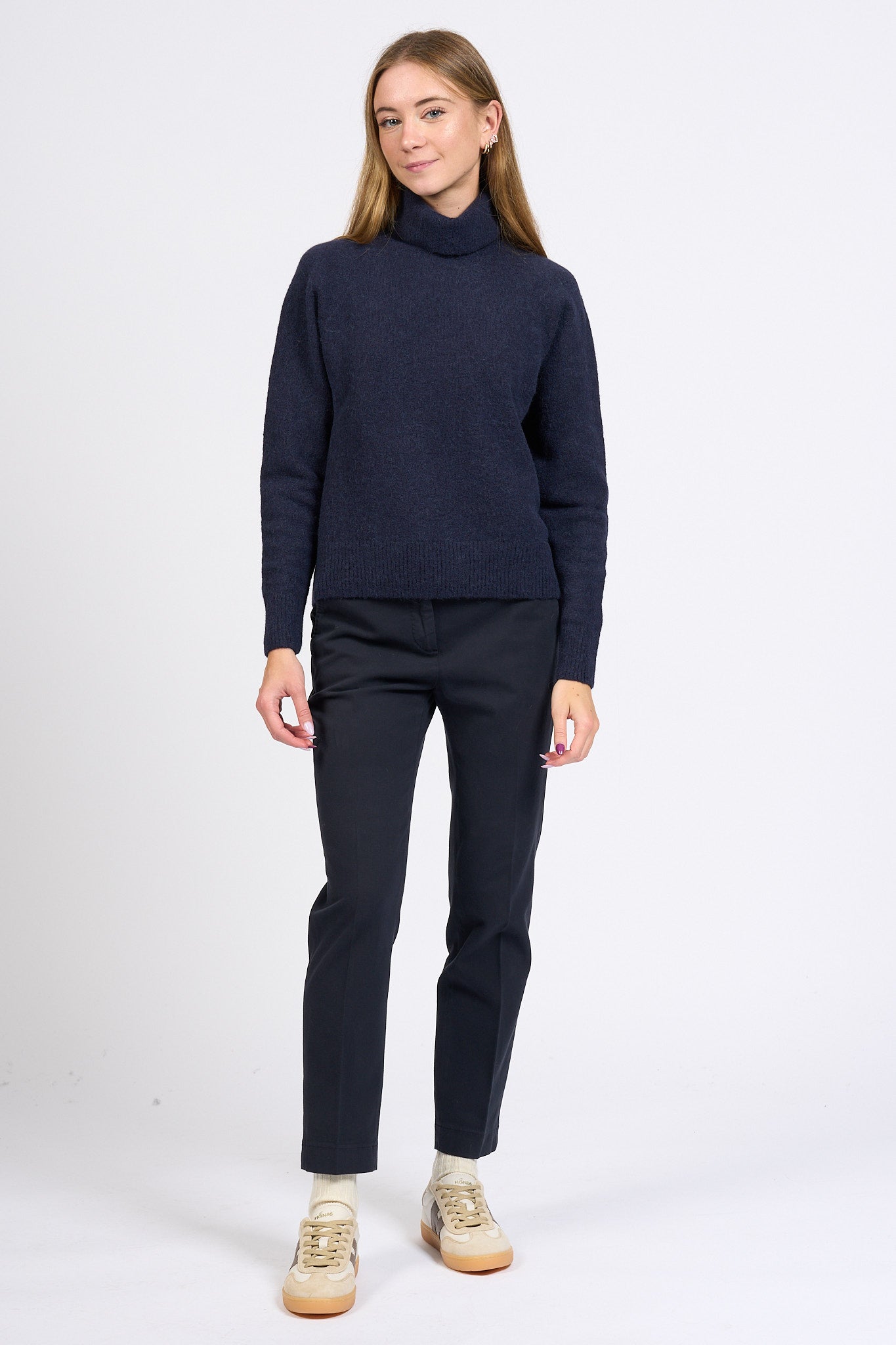 Slowear Pantalone Leyre Regular Blu Donna-2