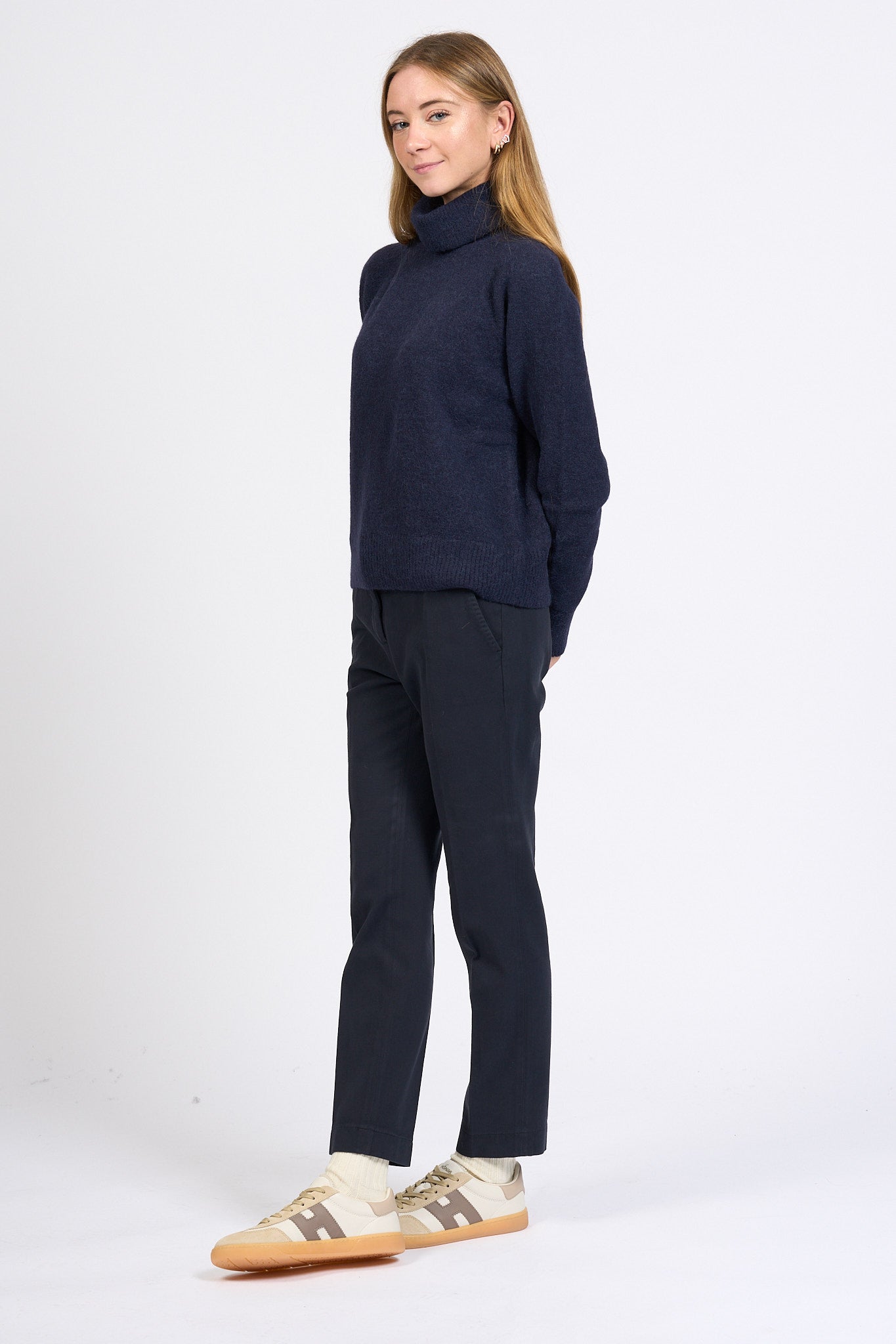 Slowear Pantalone Leyre Regular Blu Donna-4