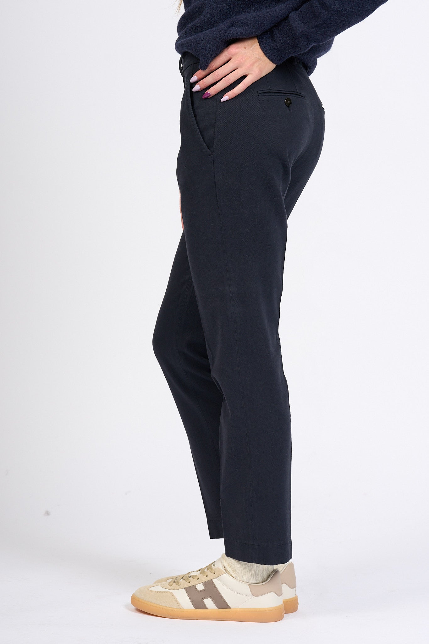 Slowear Pantalone Leyre Regular Blu Donna-6