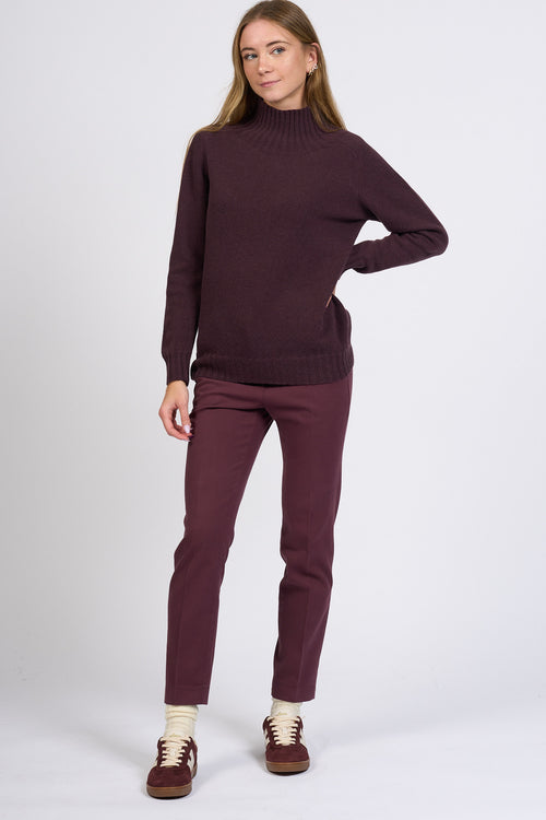Slowear Pantalone Leyre Regular Bordeaux Donna-2
