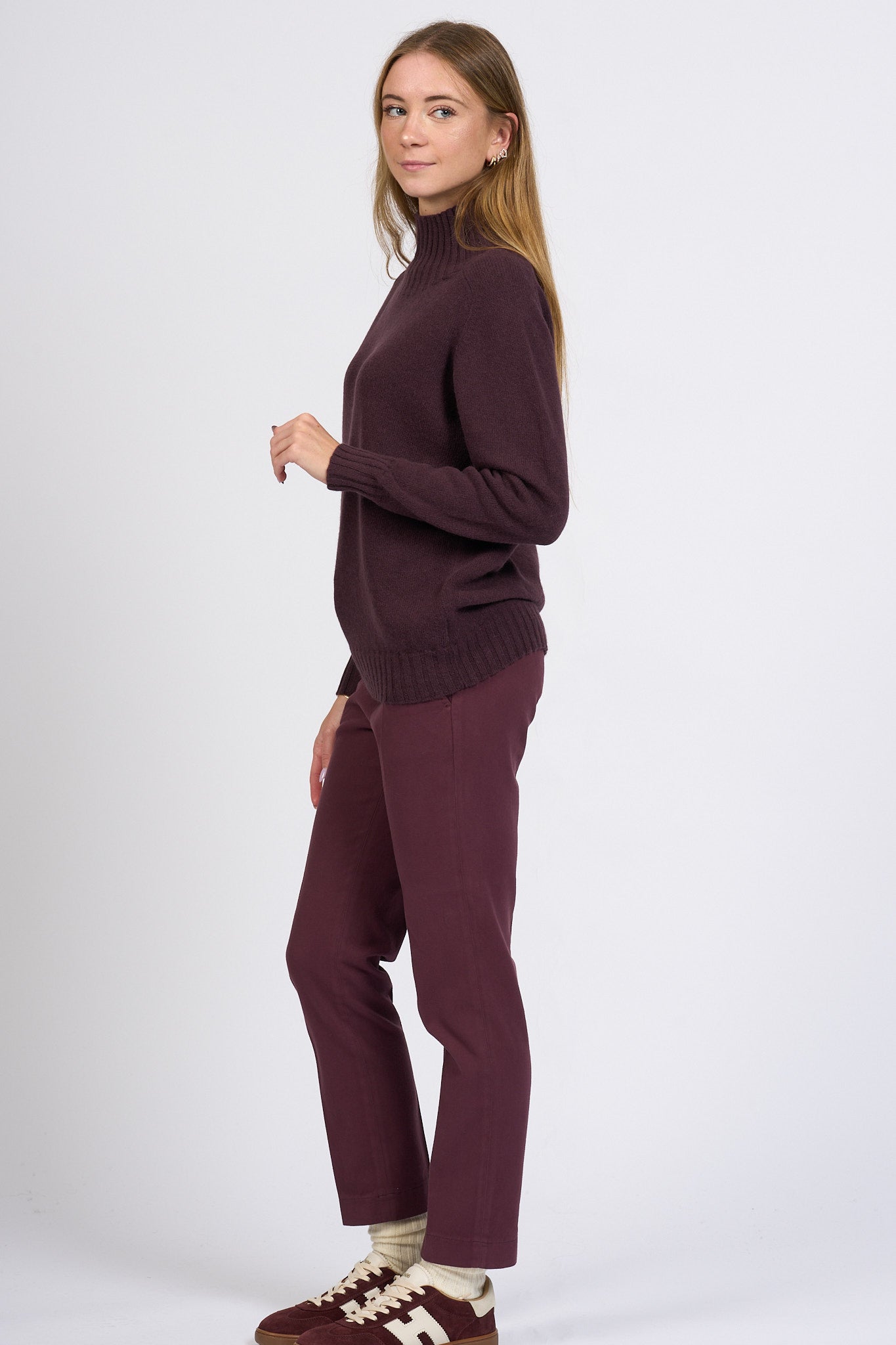 Slowear Pantalone Leyre Regular Bordeaux Donna-8