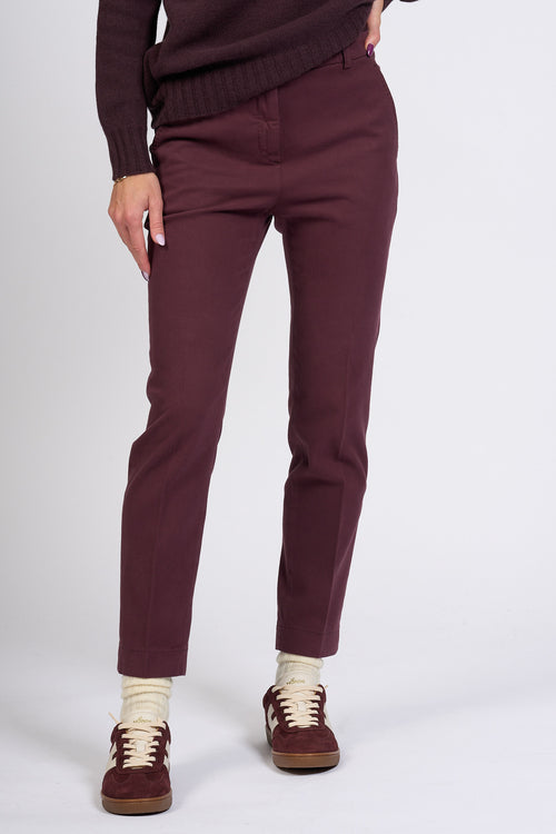 Slowear Pantalone Leyre Regular Bordeaux Donna