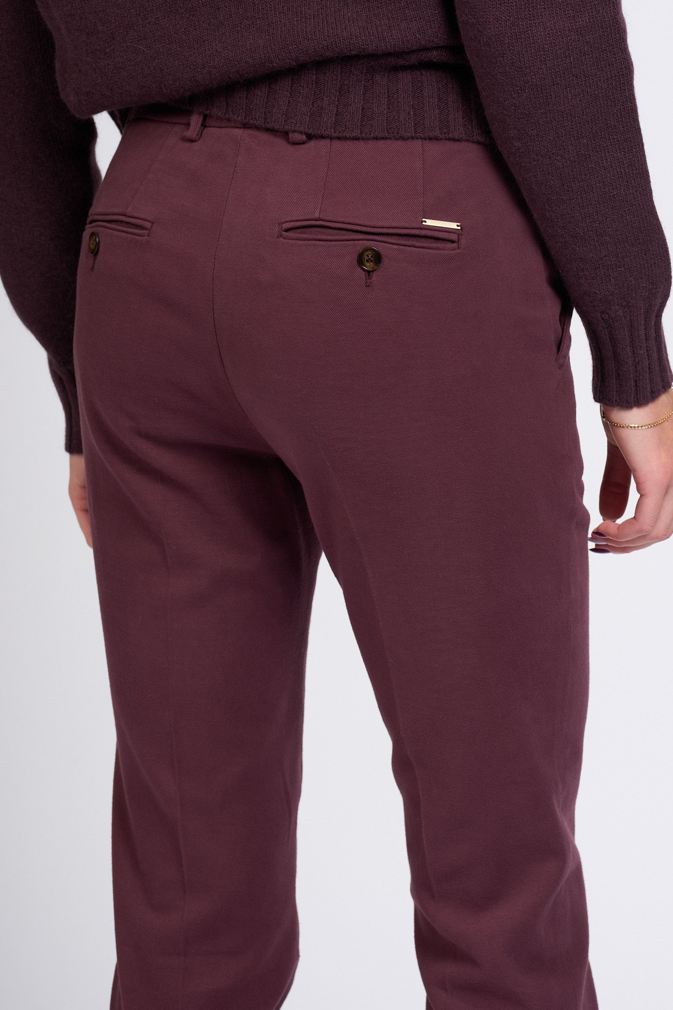 Slowear Pantalone Leyre Regular Bordeaux Donna-3