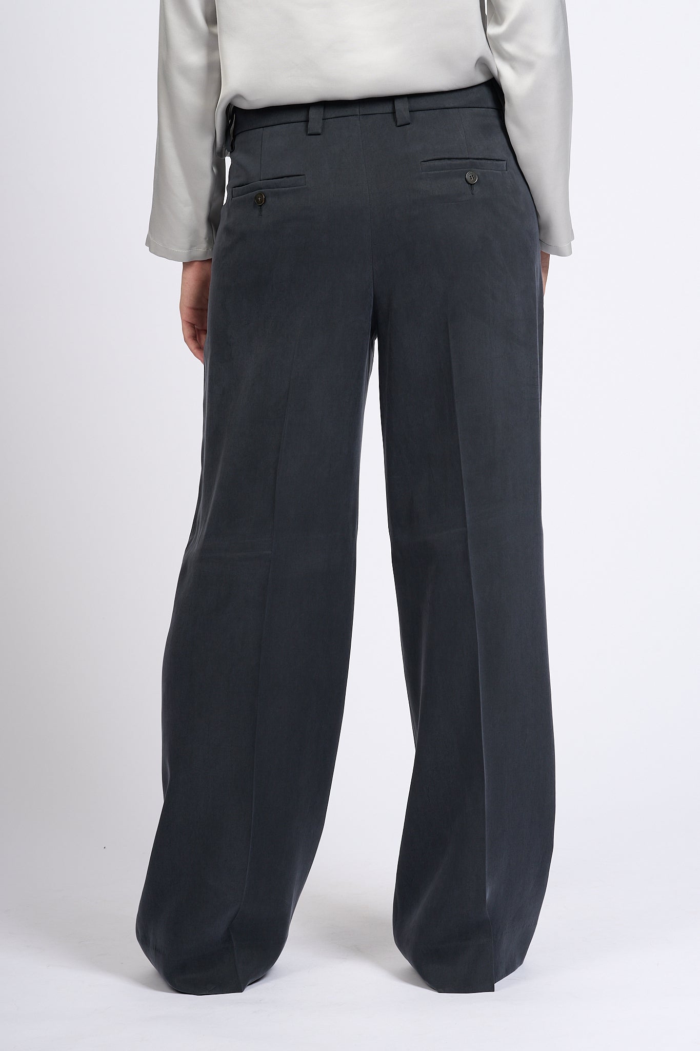 Slowear Pantalone Neera Largo Antracite Donna-4