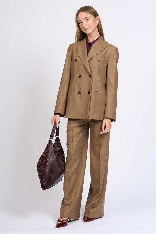 Slowear Pantalone Neera Largo Beige scuro Donna-2