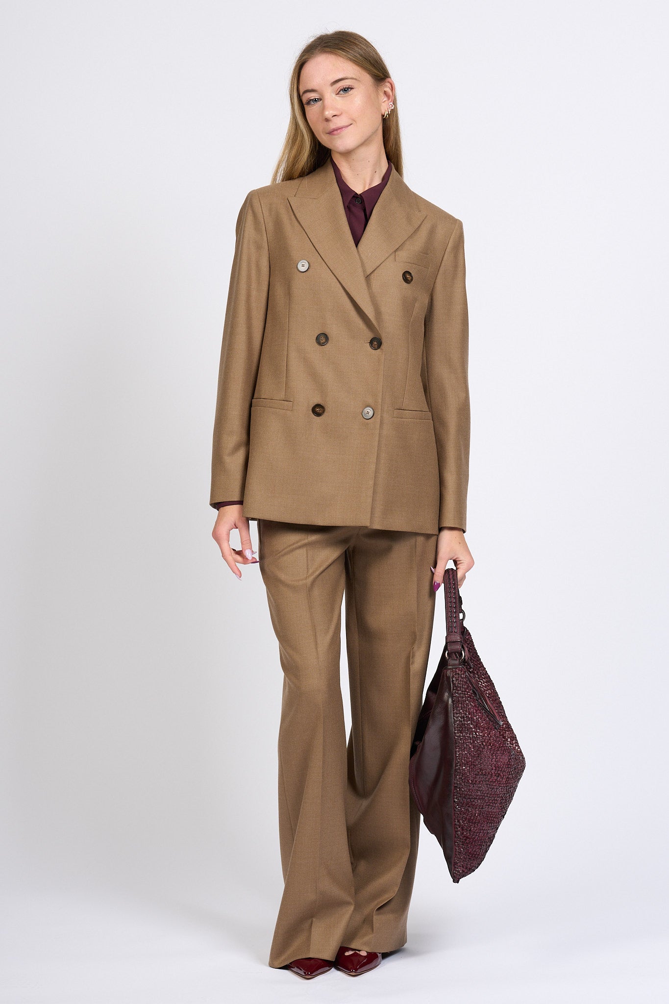Slowear Pantalone Neera Largo Beige scuro Donna-9