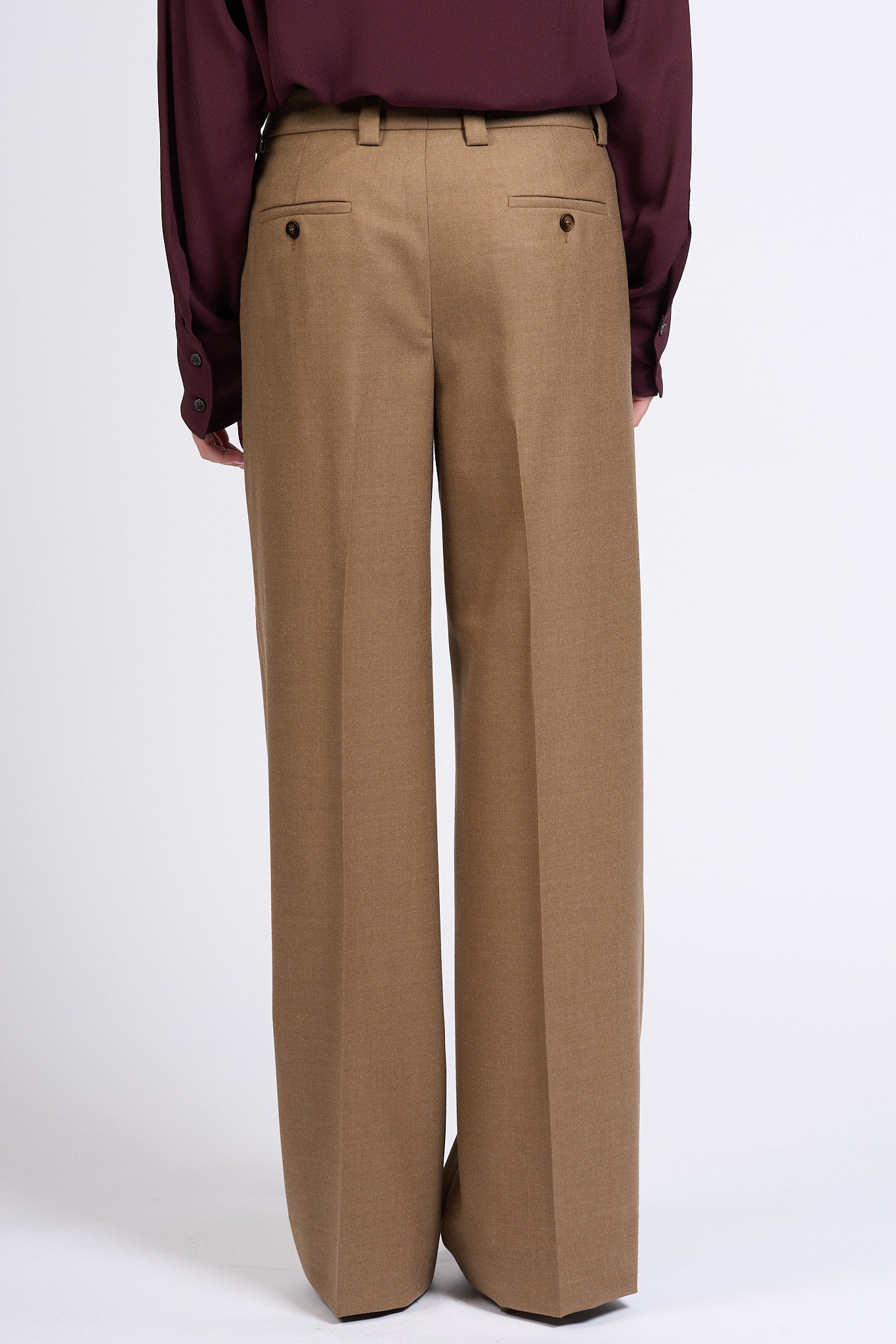 Slowear Pantalone Neera Largo Beige scuro Donna-5