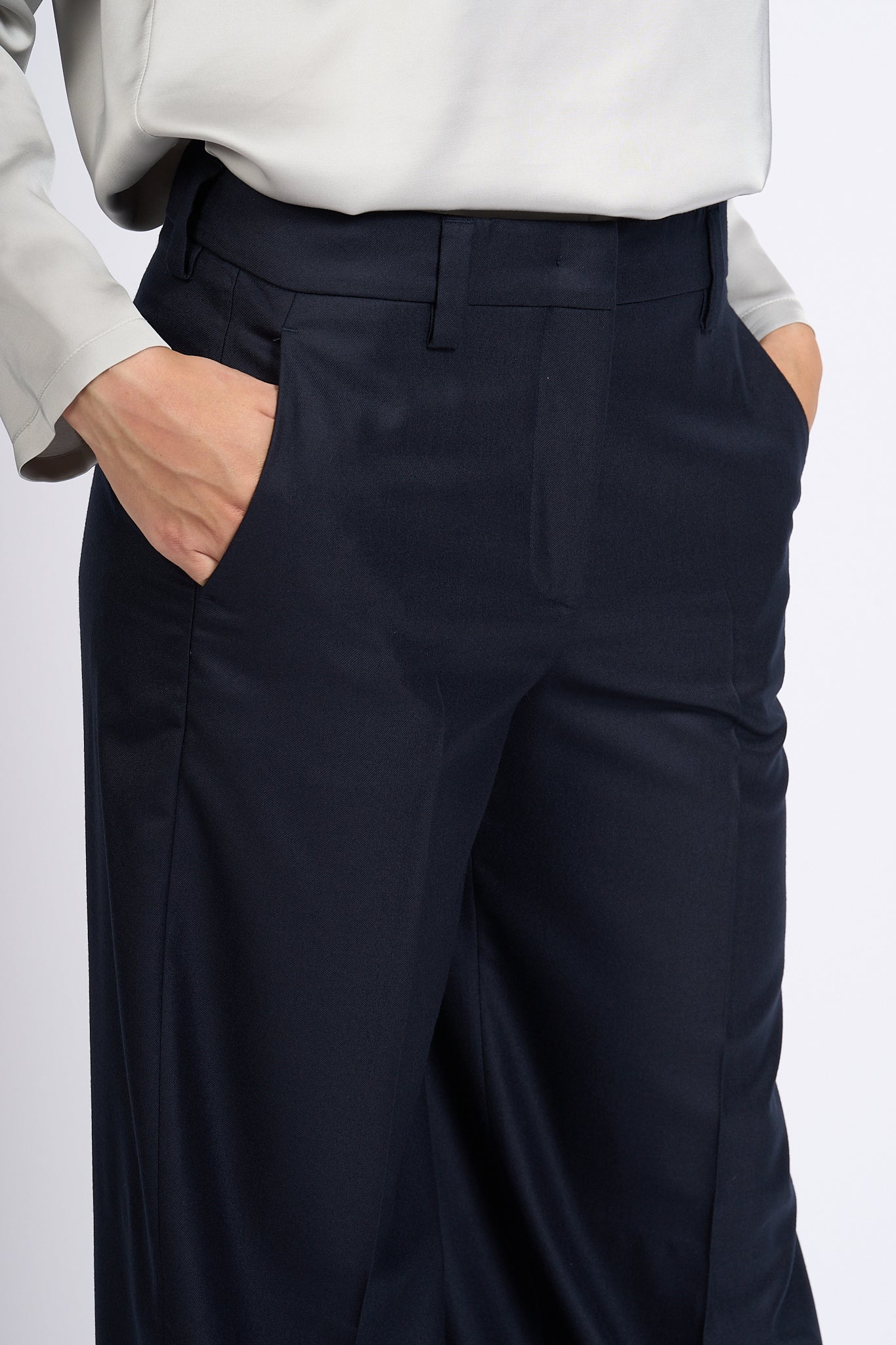 Slowear Neera Wide Leg Pants Blue Women-6