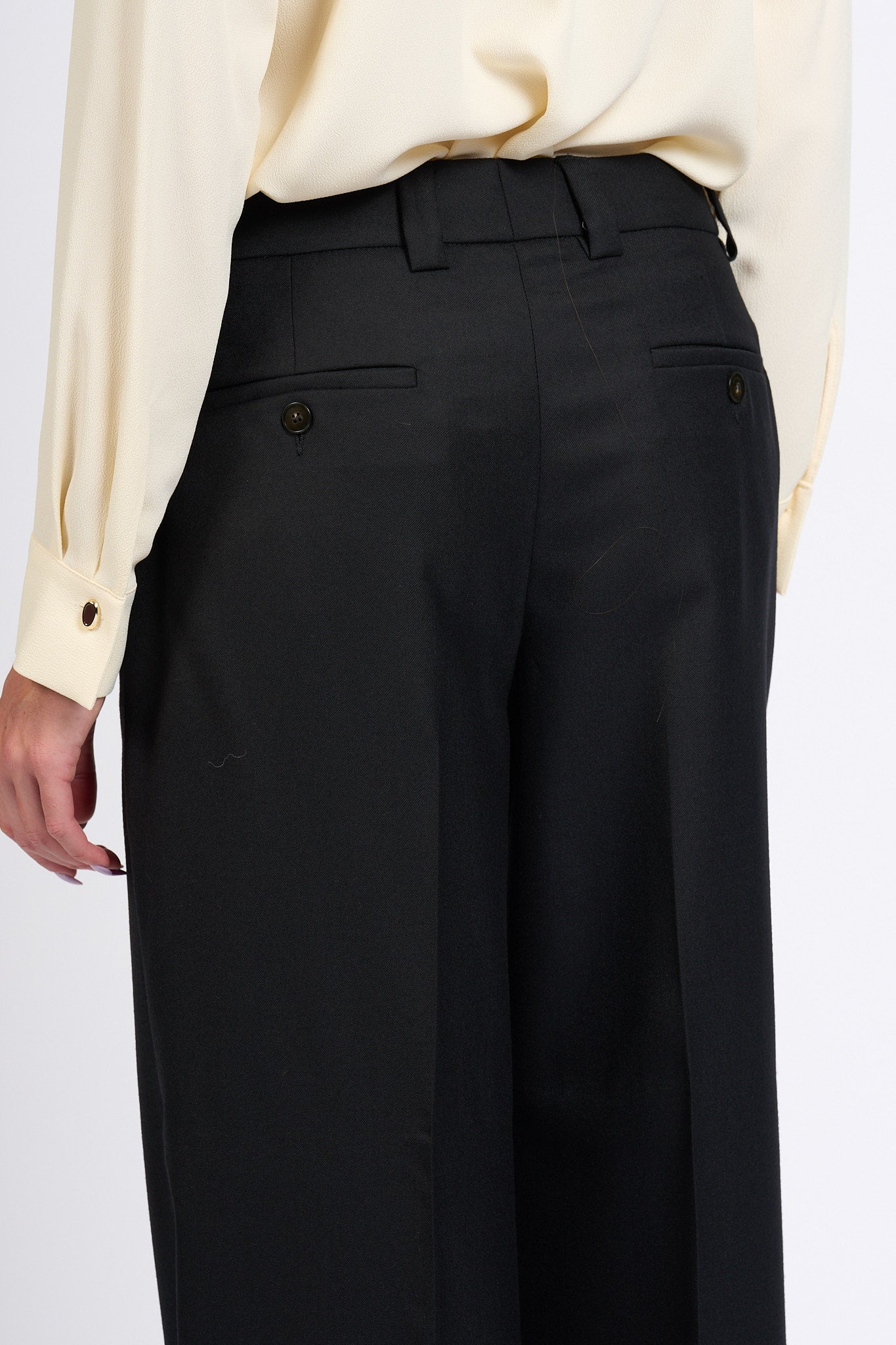 Slowear Pantalone Neera Largo Nero Donna-8