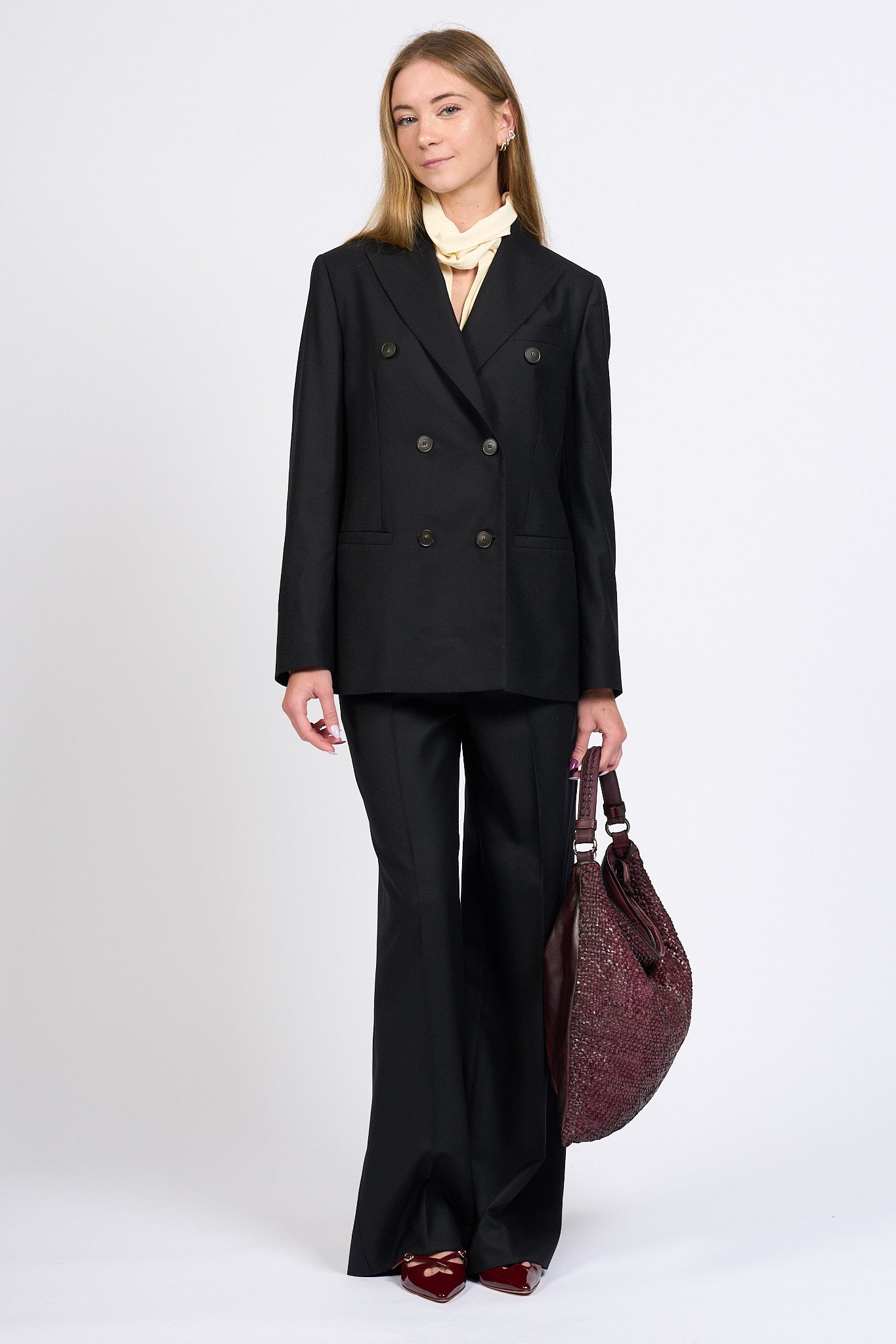 Slowear Pantalone Neera Largo Nero Donna-10