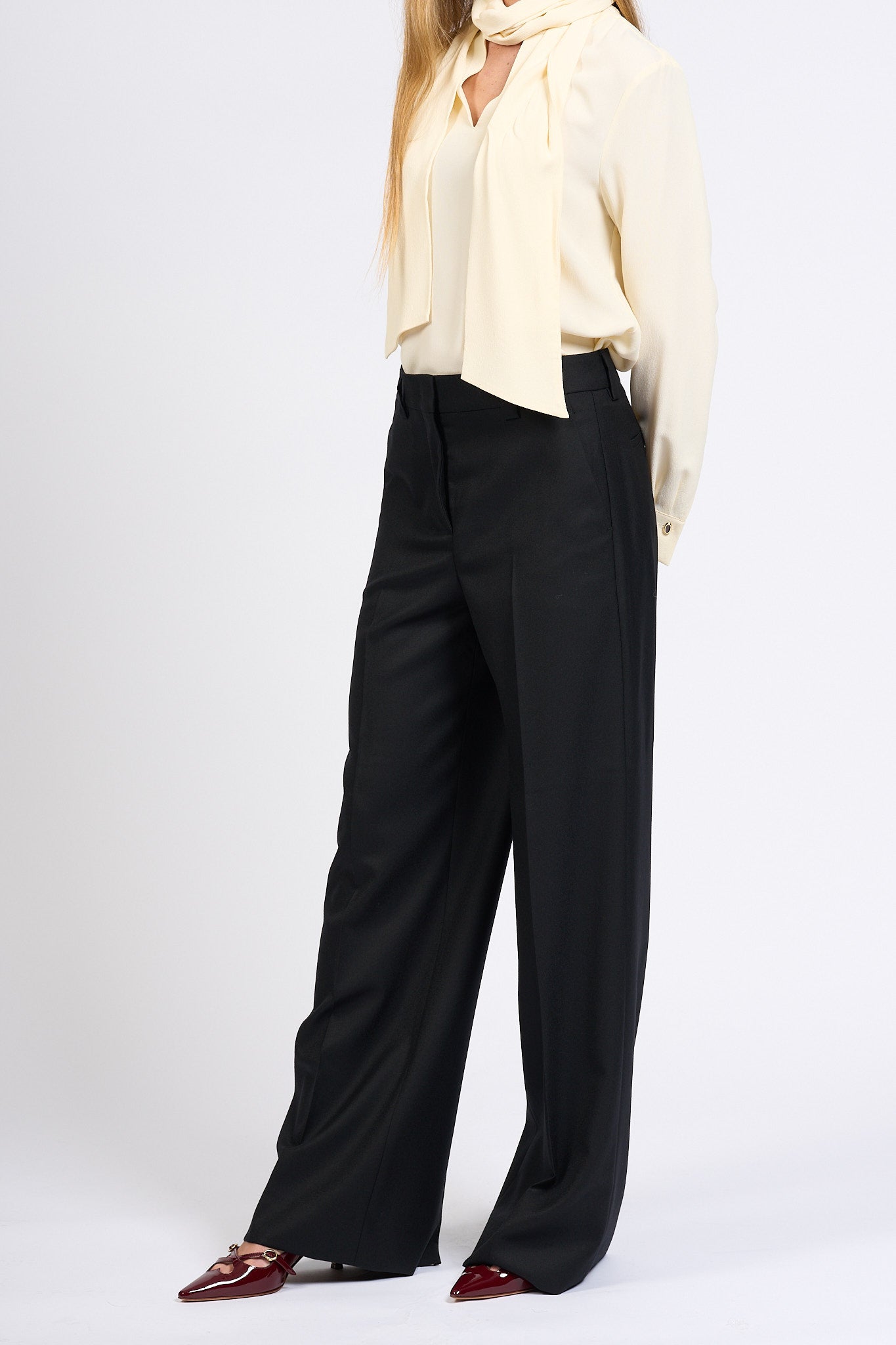Slowear Pantalone Neera Largo Nero Donna-6