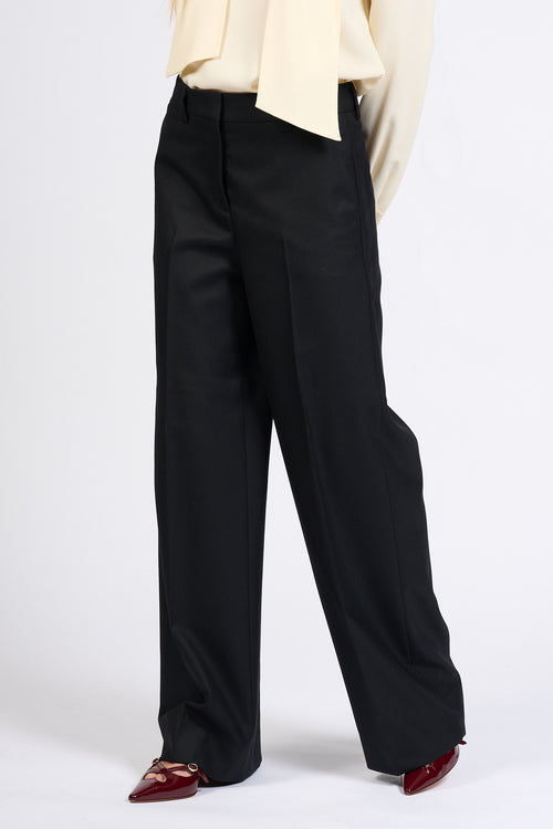 Slowear Pantalone Neera Largo Nero Donna