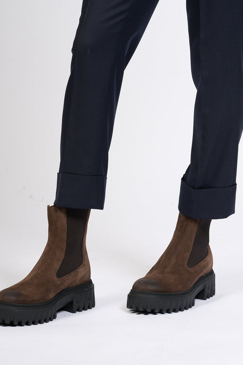 Slowear Pantalone Nevet Dritto Blu Donna-2