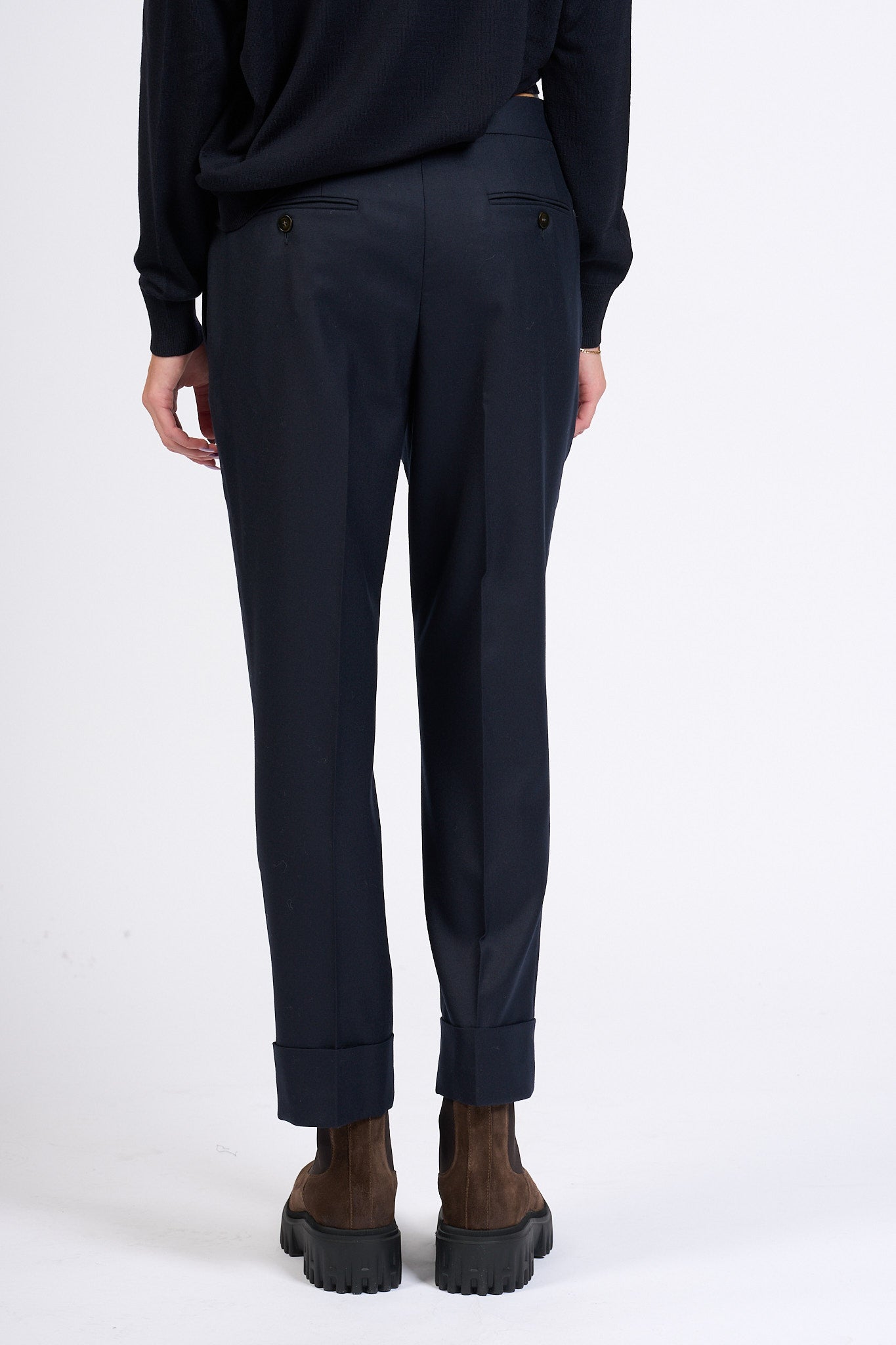 Slowear Pantalone Nevet Dritto Blu Donna-7