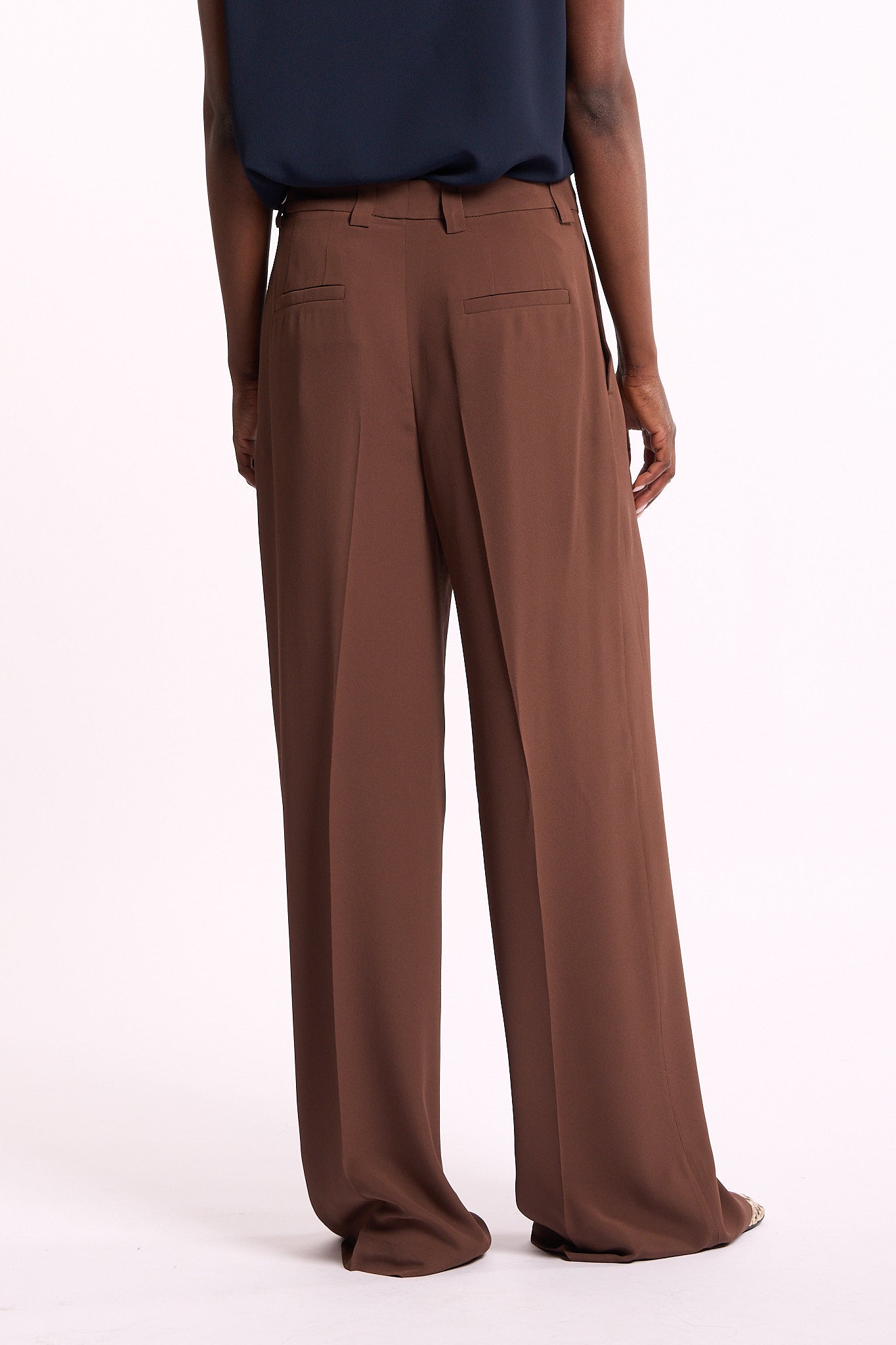 Slowear Pantalone in Crepe Havana Donna-5