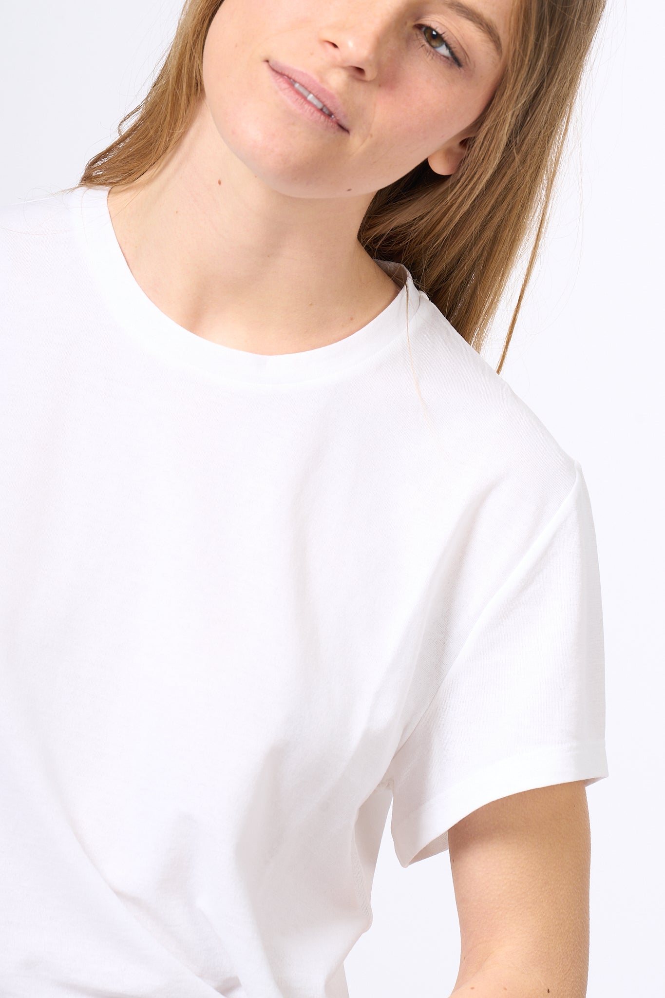 Slowear T-shirt Ice-cotton Bianco Donna-5