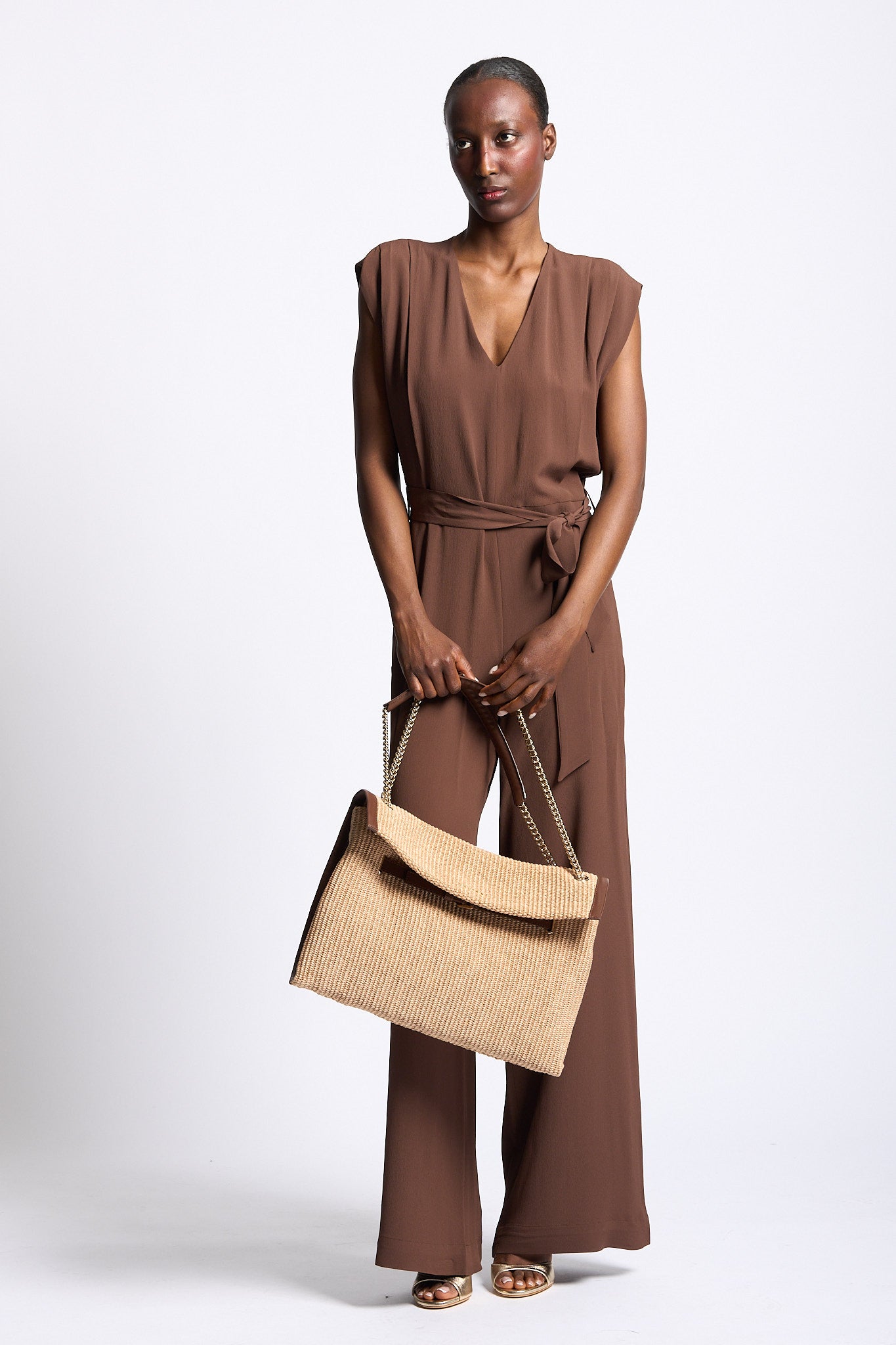 Slowear Tuta Lara in Crepe Havana Donna-8