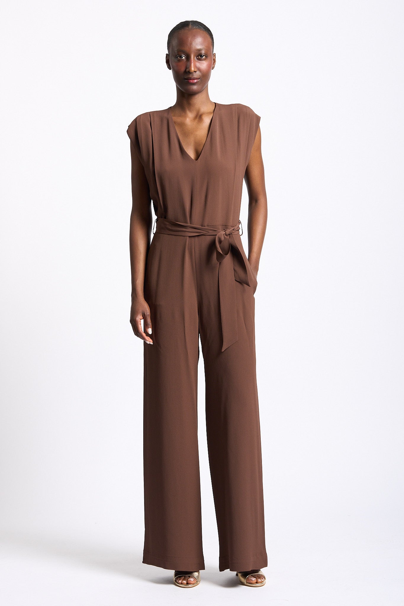 Slowear Tuta Lara in Crepe Havana Donna-6