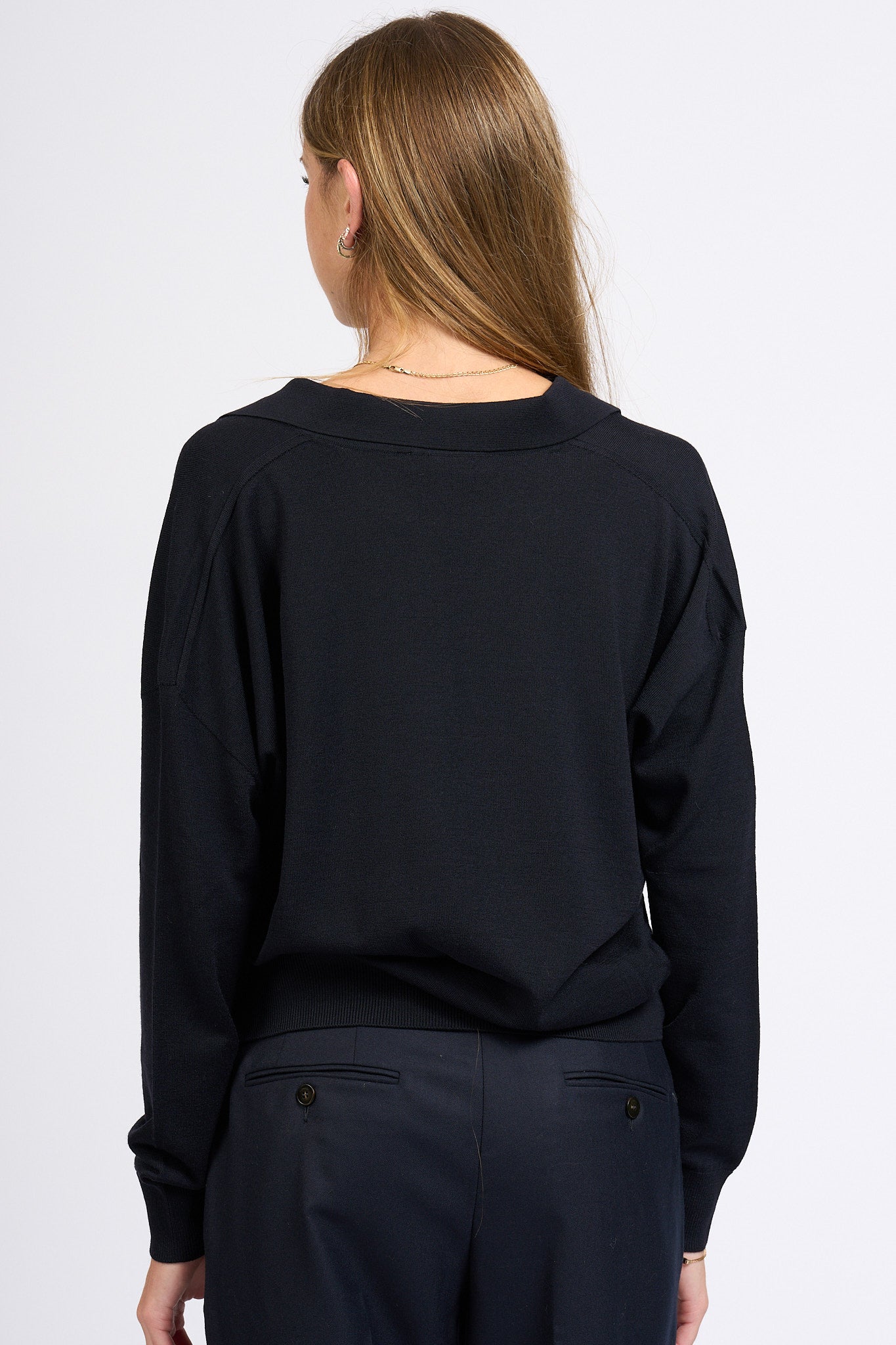 Slowear Polo Flexwool Blu Donna-7