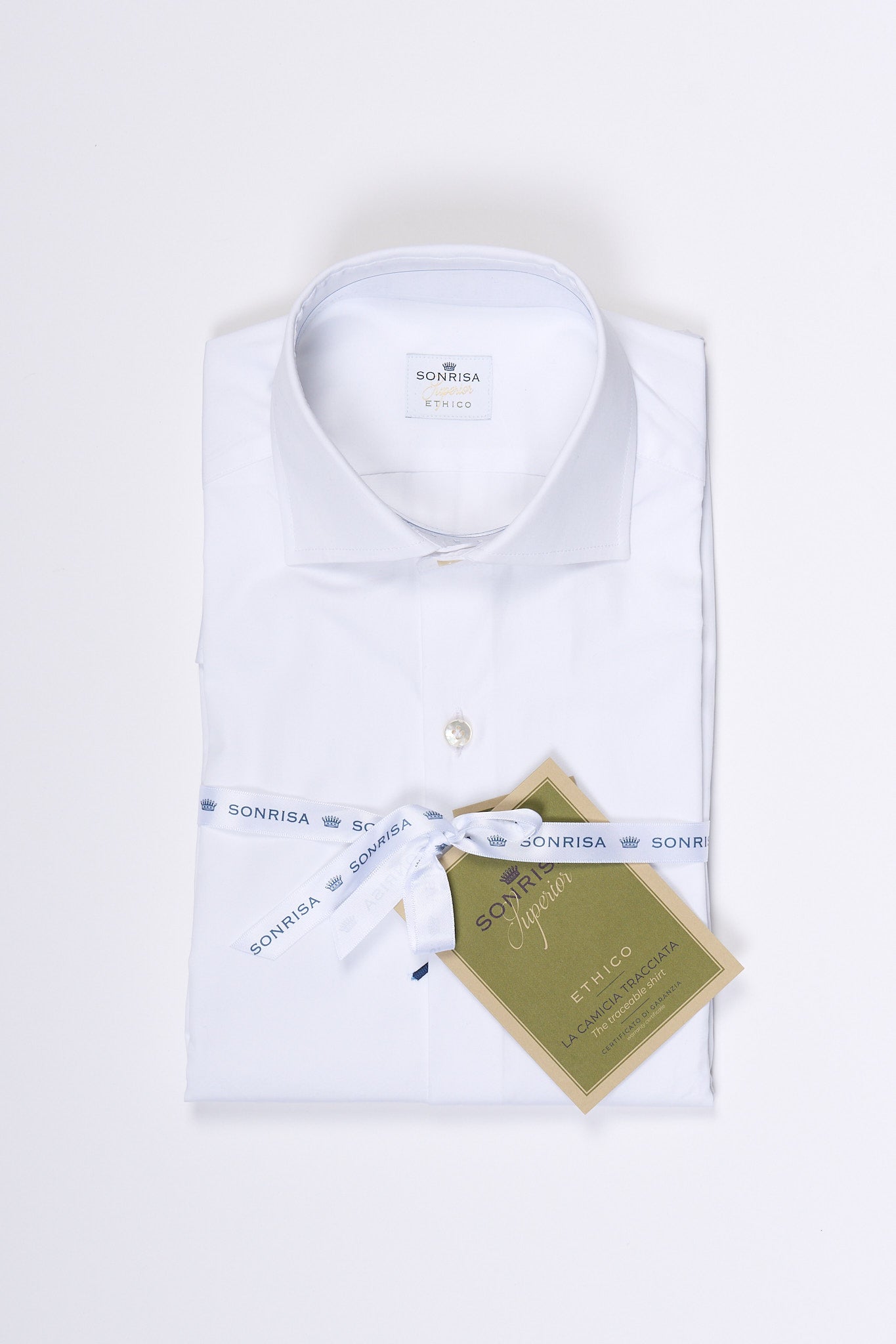 Sonrisa Camicia Ethico Bianco Uomo-1