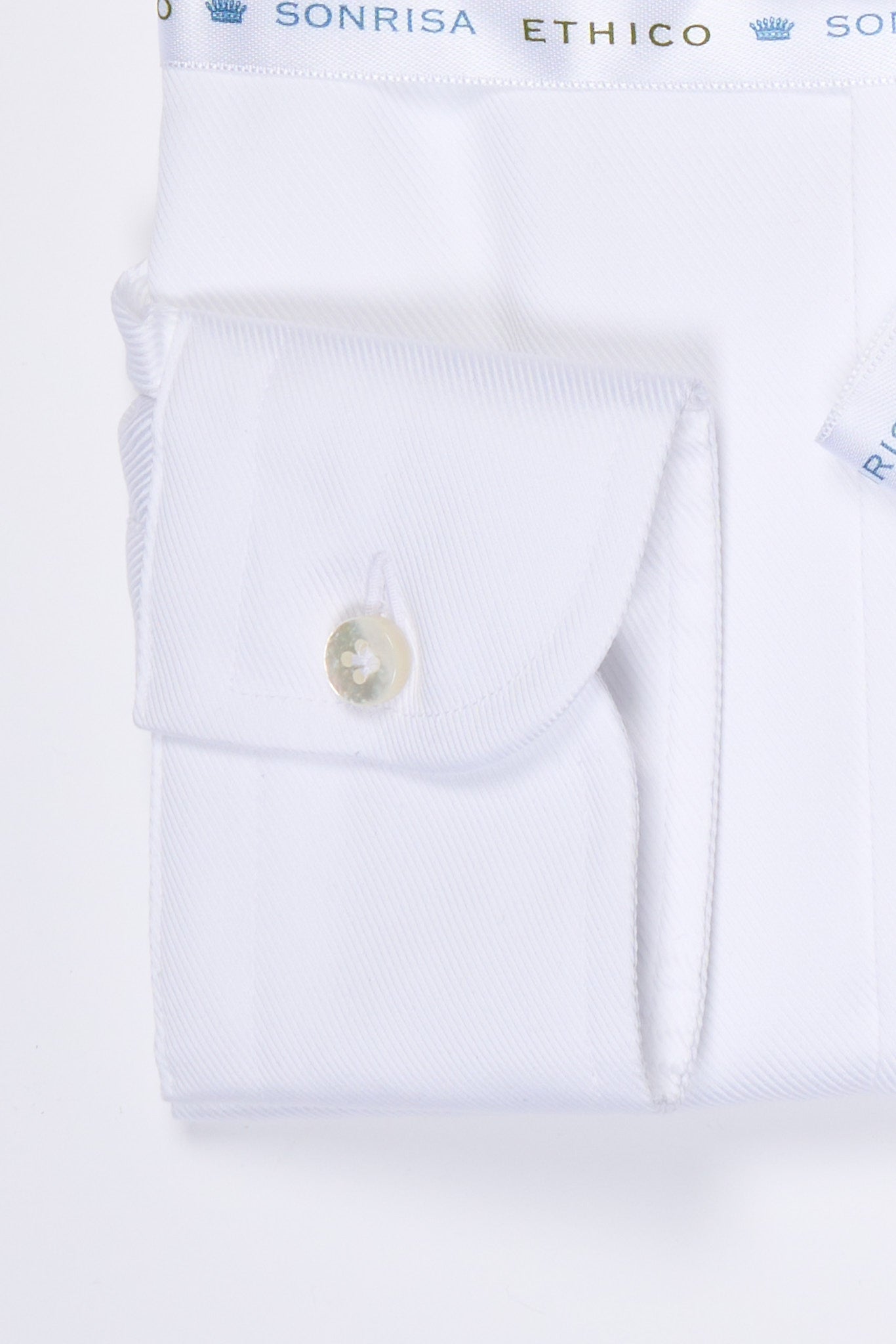 Sonrisa Camicia Ethico Button-Down Bianco Uomo-3