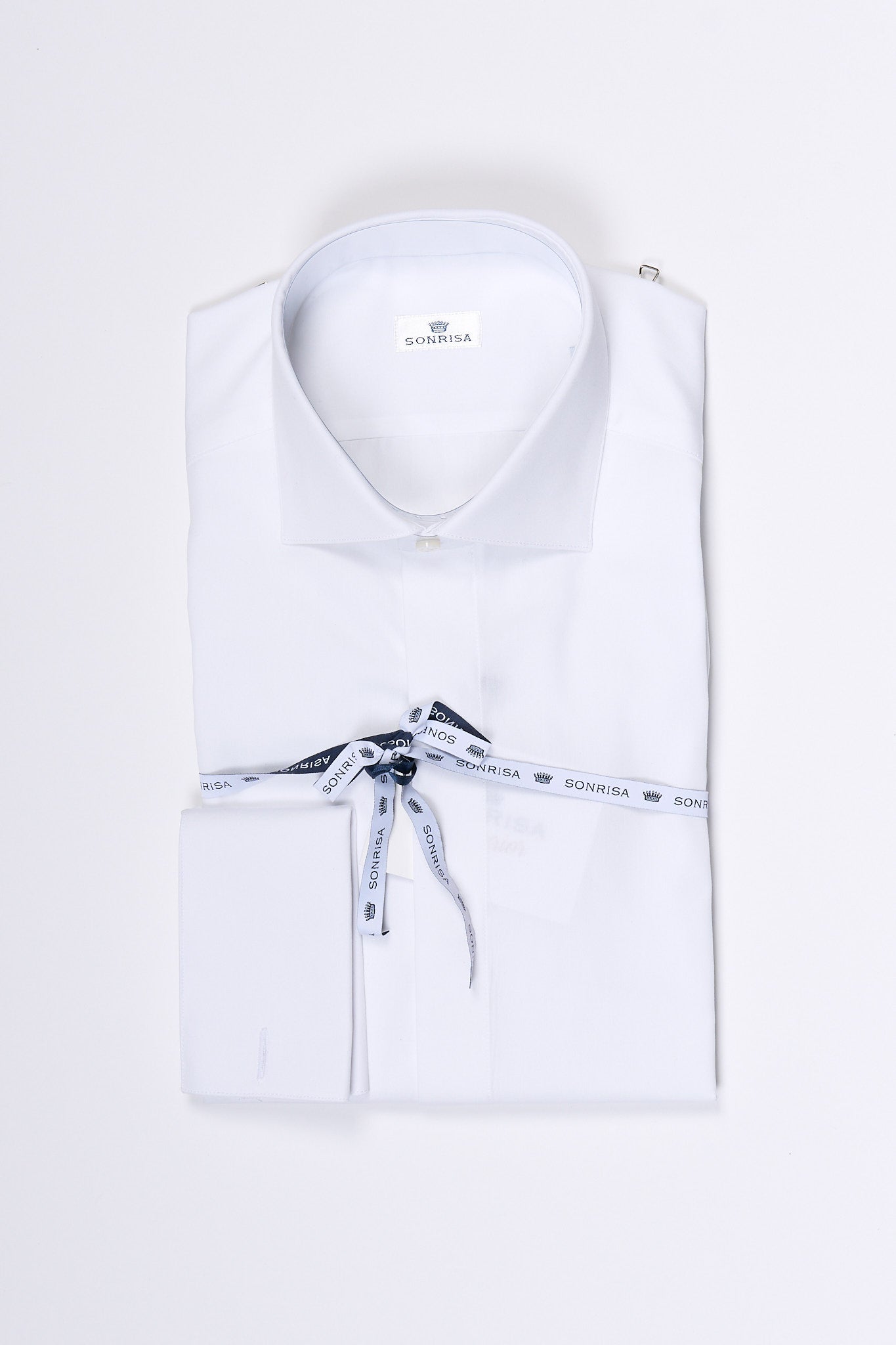 Sonrisa Camicia Polso Doppio Francese Bianco Uomo-1