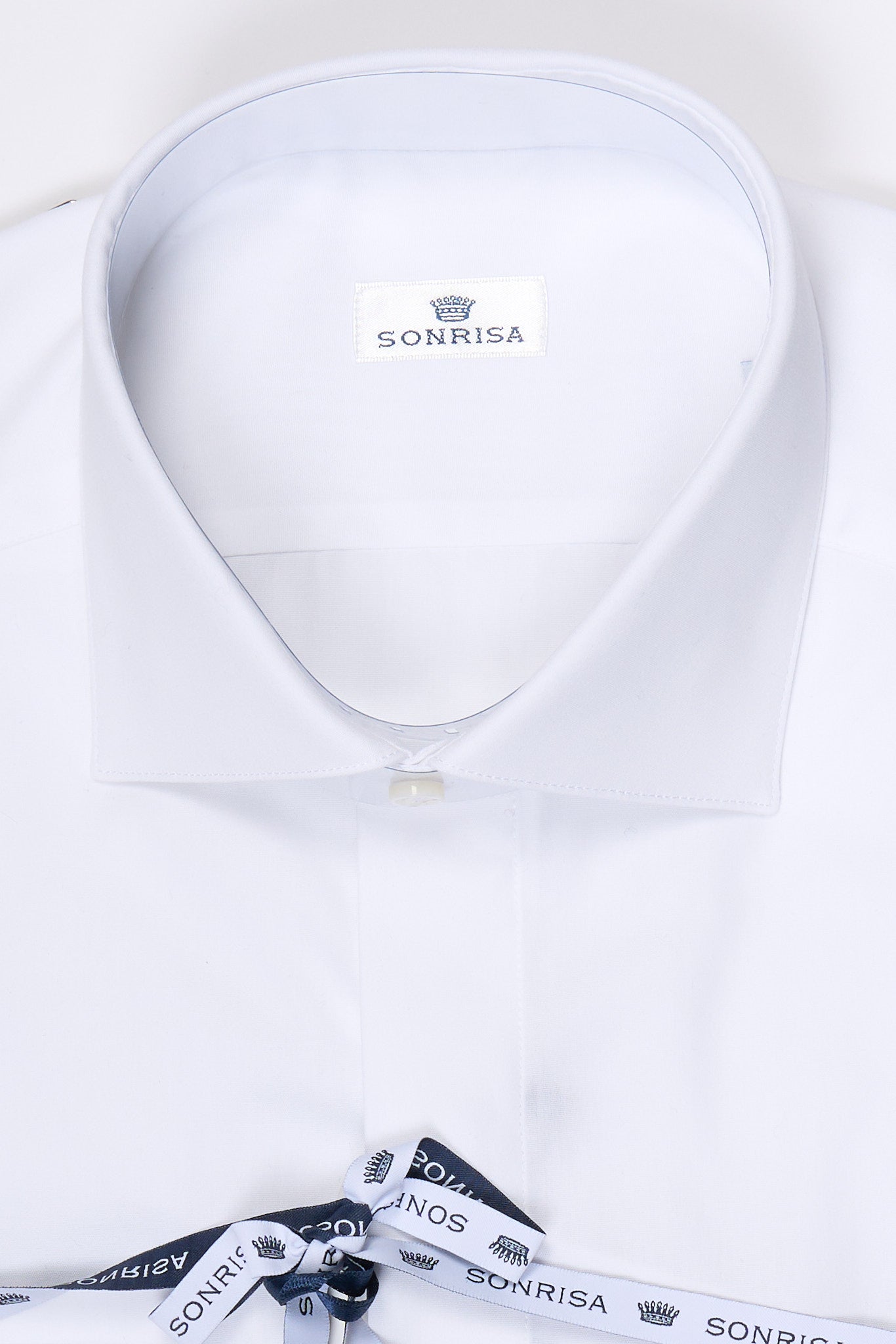 Sonrisa Camicia Polso Doppio Francese Bianco Uomo-2