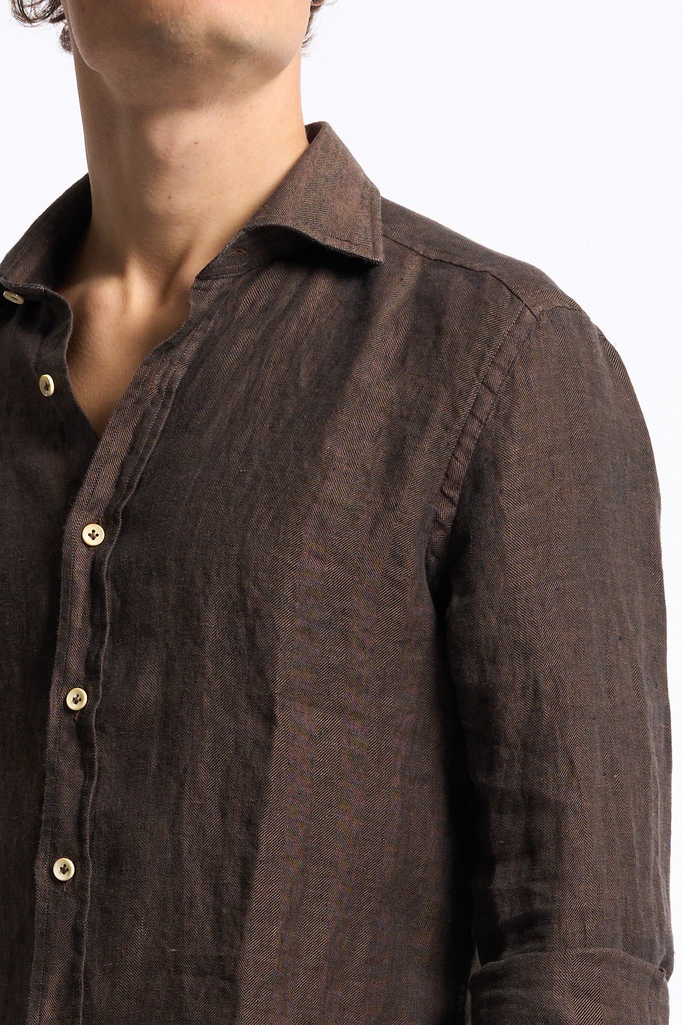 Sonrisa Camicia in Lino Moro Uomo-6