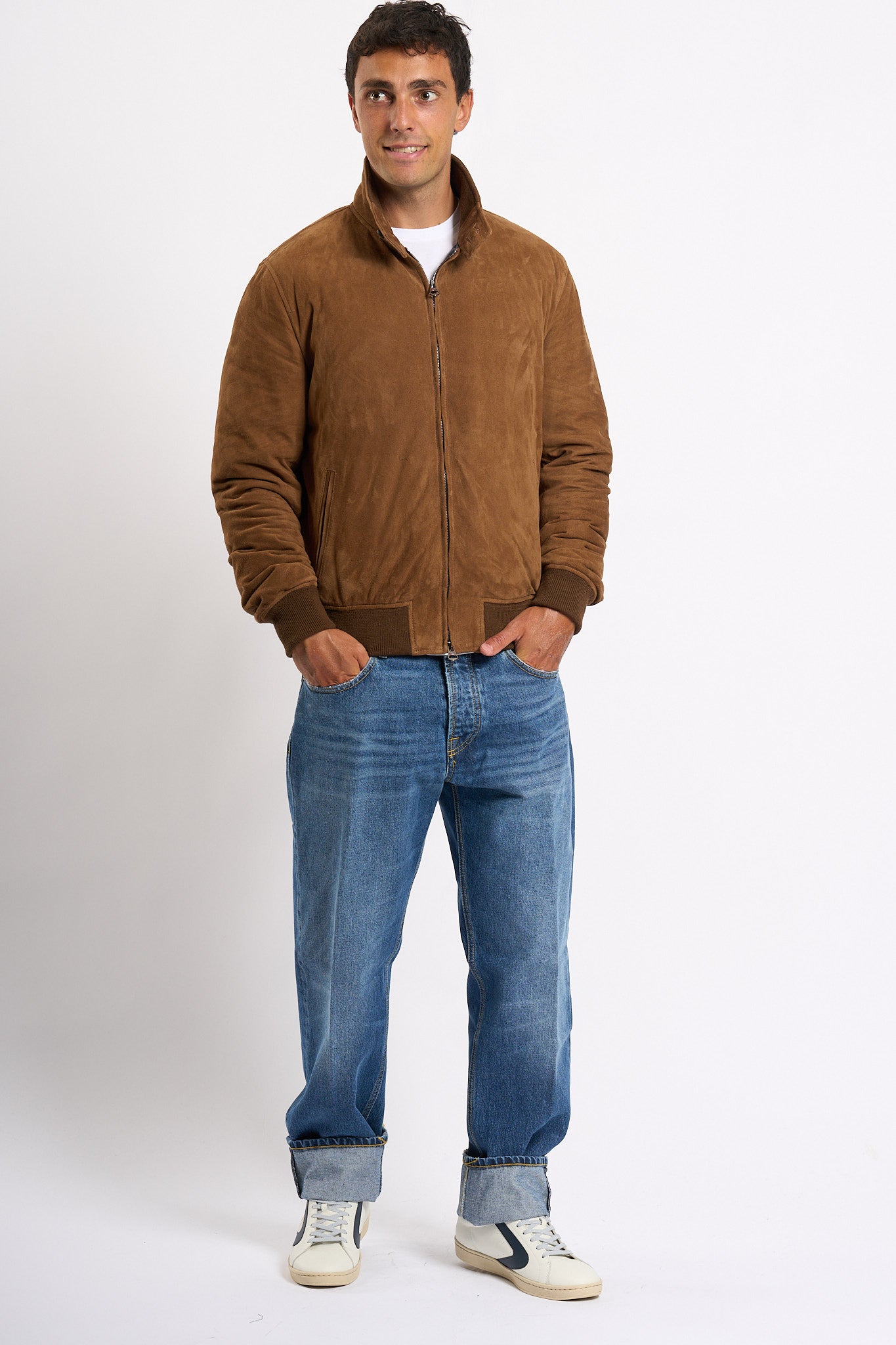 Stewart Giubbino Suede Imbottito Nuvola Uomo-7
