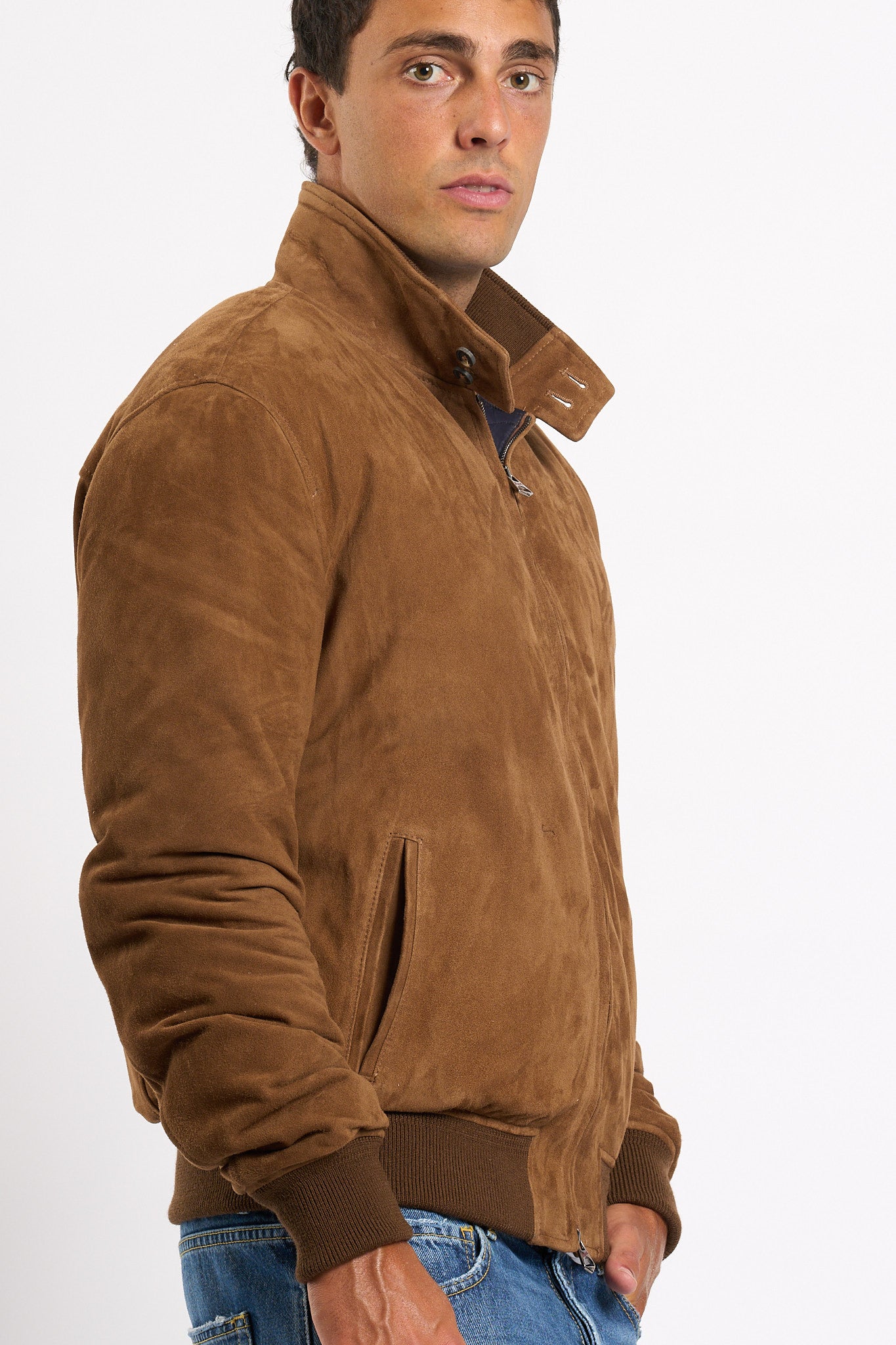 Stewart Giubbino Suede Imbottito Nuvola Uomo-4