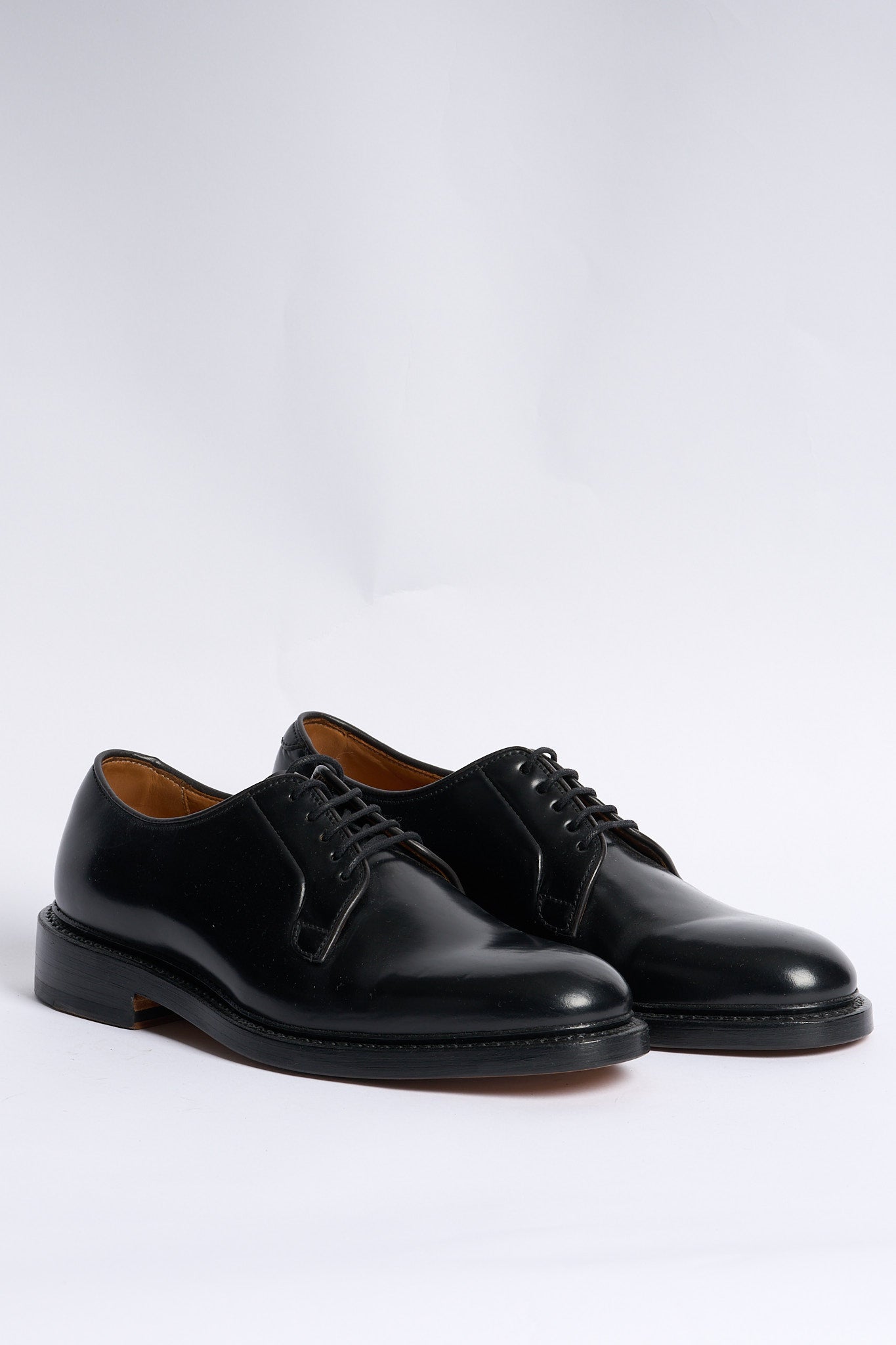 Stewart Scarpa Derby Pelle Nero Uomo-3