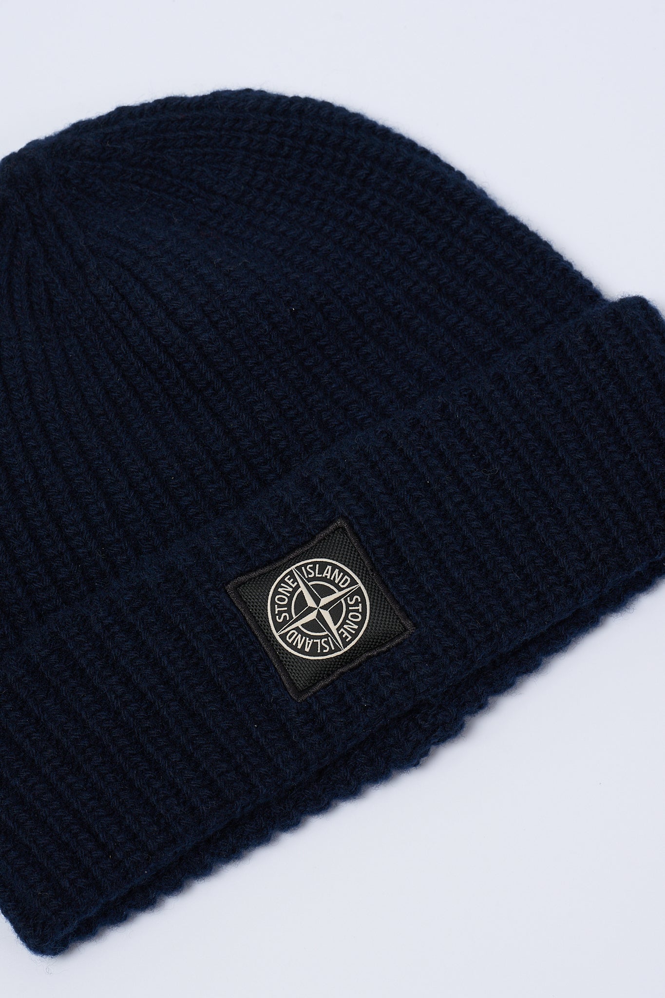 Stone Island Berretto Lana Blu Uomo-2